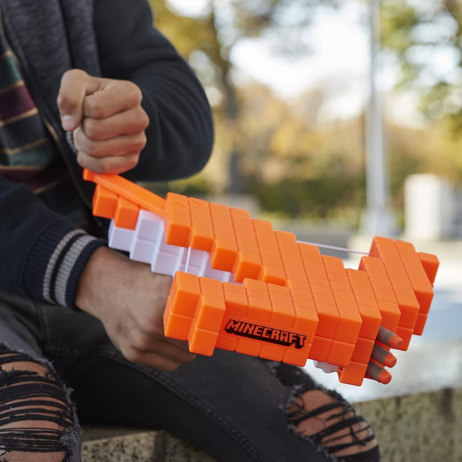 image:imageNerf Minecraft Pillagers DartBlasting Crossbow Includes 3 Elite Darts Real Crossbow Action Toys for 8 Year Old Boys and Girls and Up