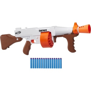 Nerf Fortnite DG Dart Blaster – 15-Dart Rotating Drum, Pump Action, 15 Official Nerf Darts