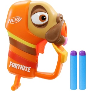 Nerf Fortnite Micro Y0nd3r Mini Dart-Firing Blaster – Fortnite Y0nd3r Outfit Design – Includes 2 Nerf Elite Darts and Removable Crown(Doggo)