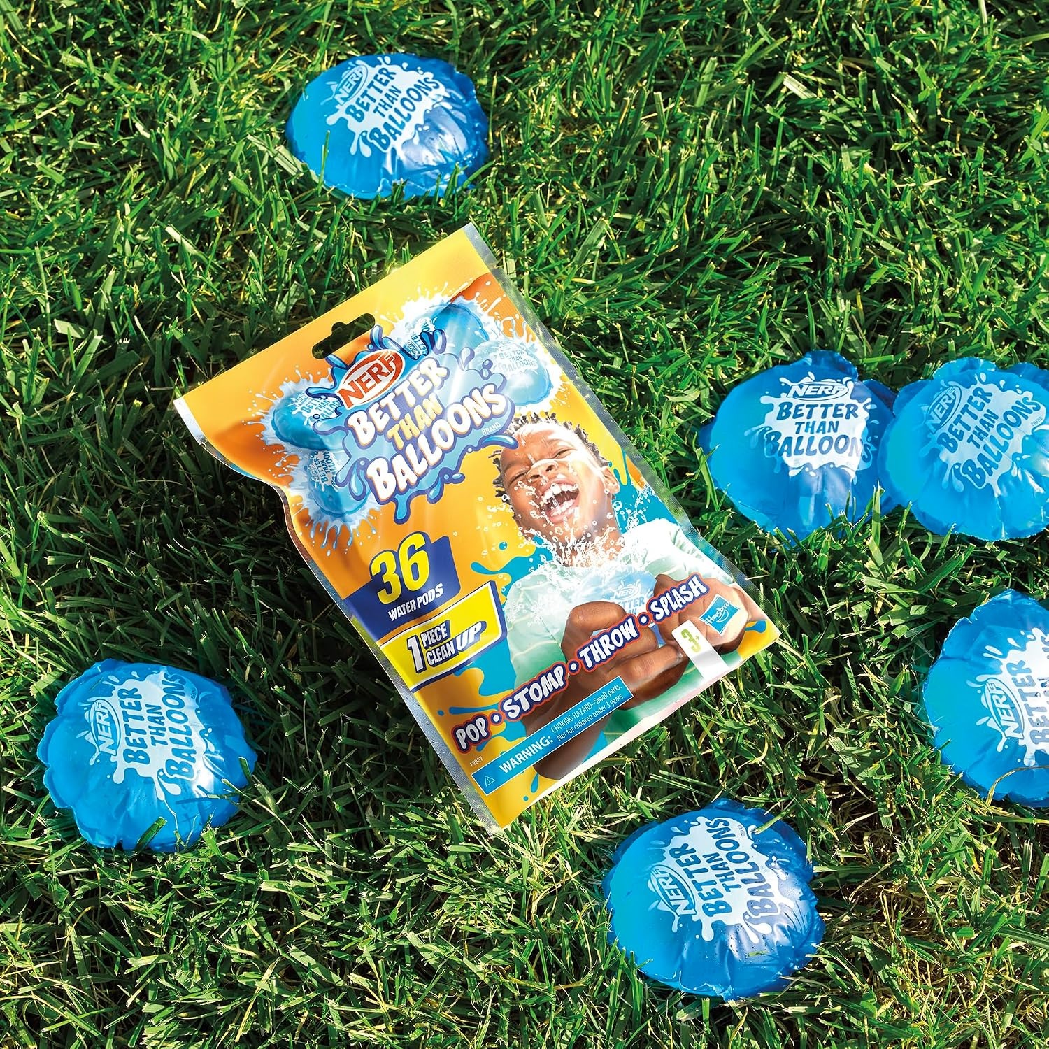 image:imageNERF Better Than Balloons Water Toys Easy 1 Piece Clean Up 36 Pods Lots of Ways to Play Backyard Water Fun Gifts for Kids Ages 3