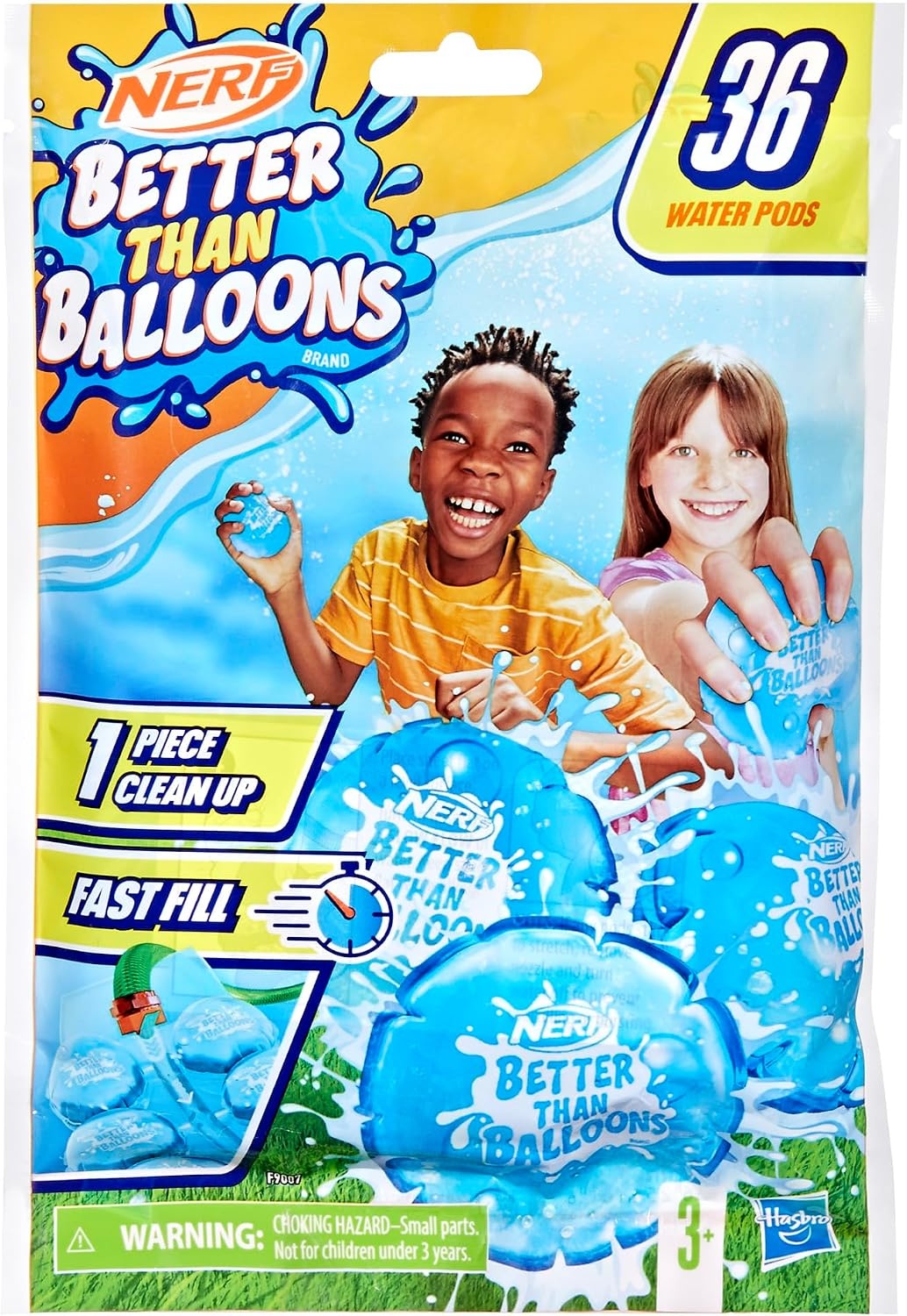 image:imageNERF Better Than Balloons Water Toys Easy 1 Piece Clean Up 36 Pods Lots of Ways to Play Backyard Water Fun Gifts for Kids Ages 3