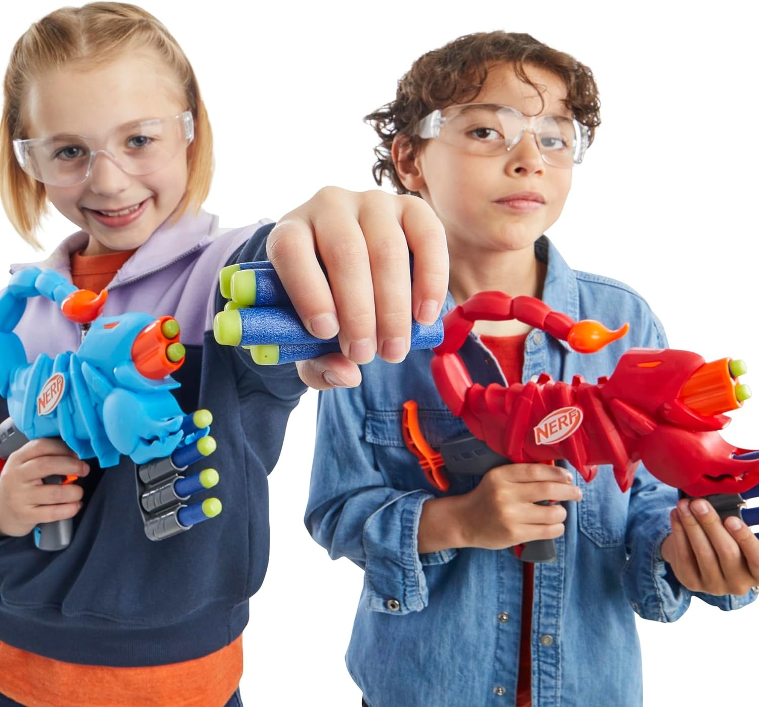 image:imageNERF Junior Wild Sharkfire Easy Play Dart Blaster 8 Nerf Elite Darts Nerf Blaster Shark Toys for 6 Year Old Boys amp Girls amp Up Outdoor ToysScorpion 2pack