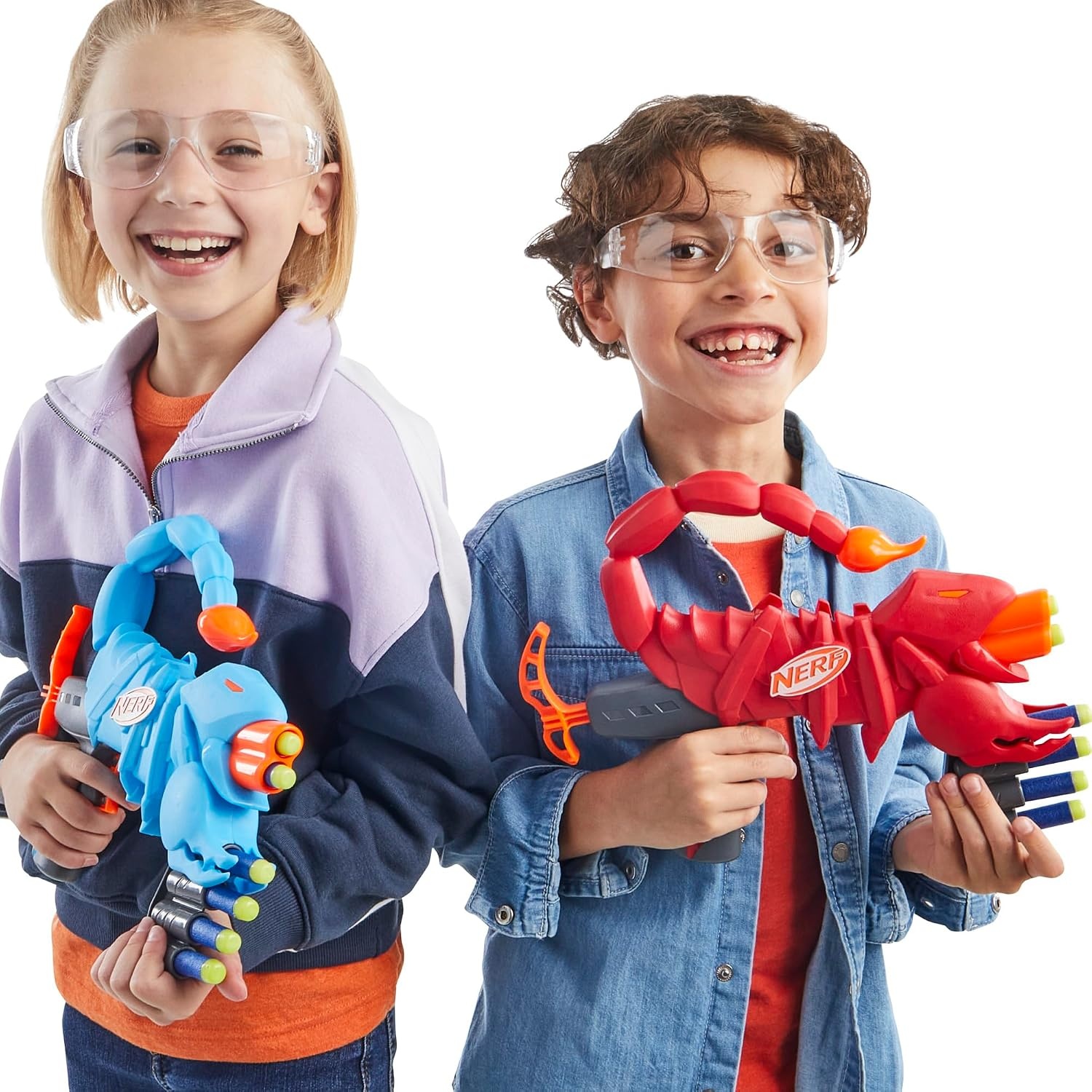 image:imageNERF Junior Wild Sharkfire Easy Play Dart Blaster 8 Nerf Elite Darts Nerf Blaster Shark Toys for 6 Year Old Boys amp Girls amp Up Outdoor ToysScorpion 2pack