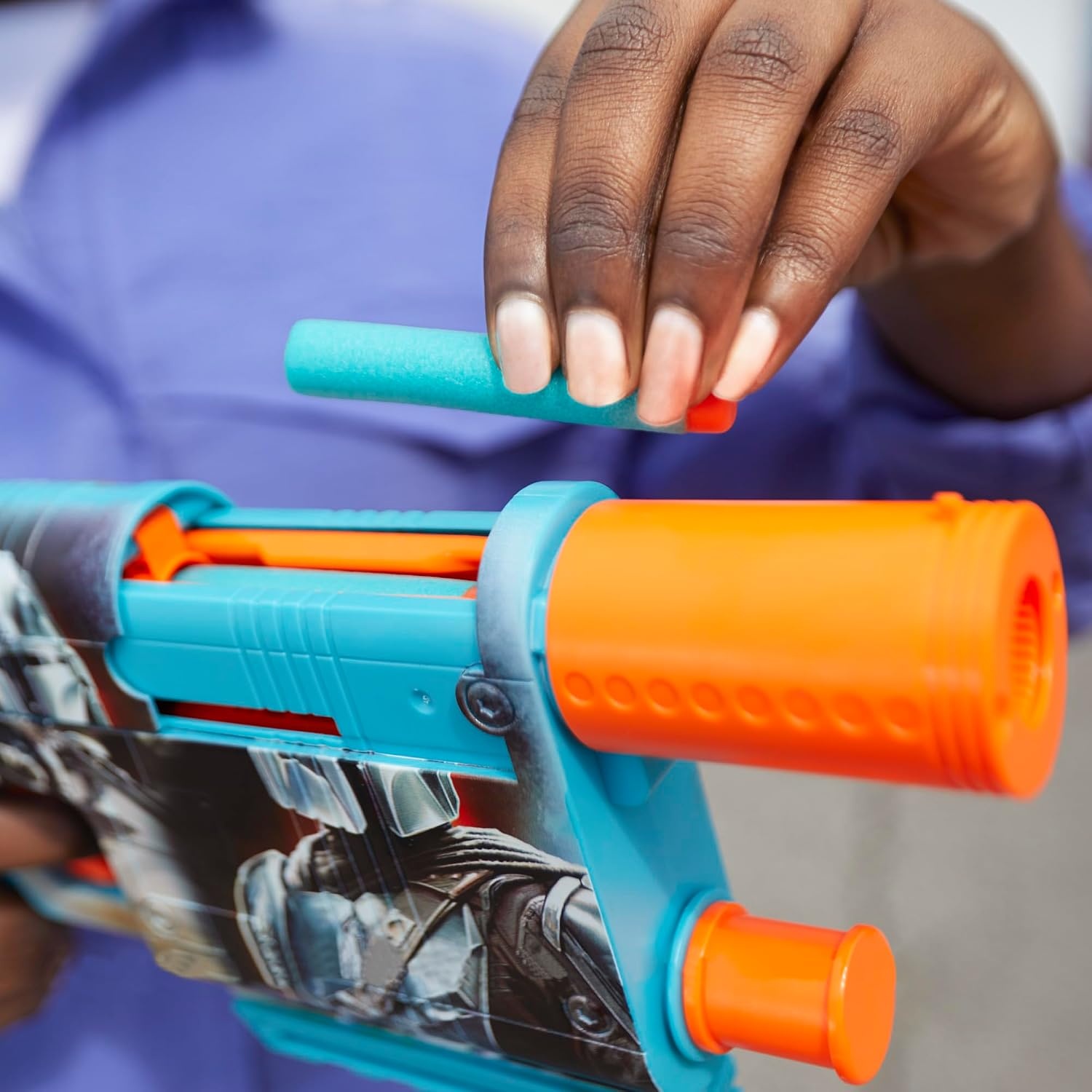 image:imageNerf Star Wars The Mandalorian Dart Blaster 12 Elite Darts Internal Clip Toy Foam Blasters for 8 Year Old Boys amp Girls amp Up