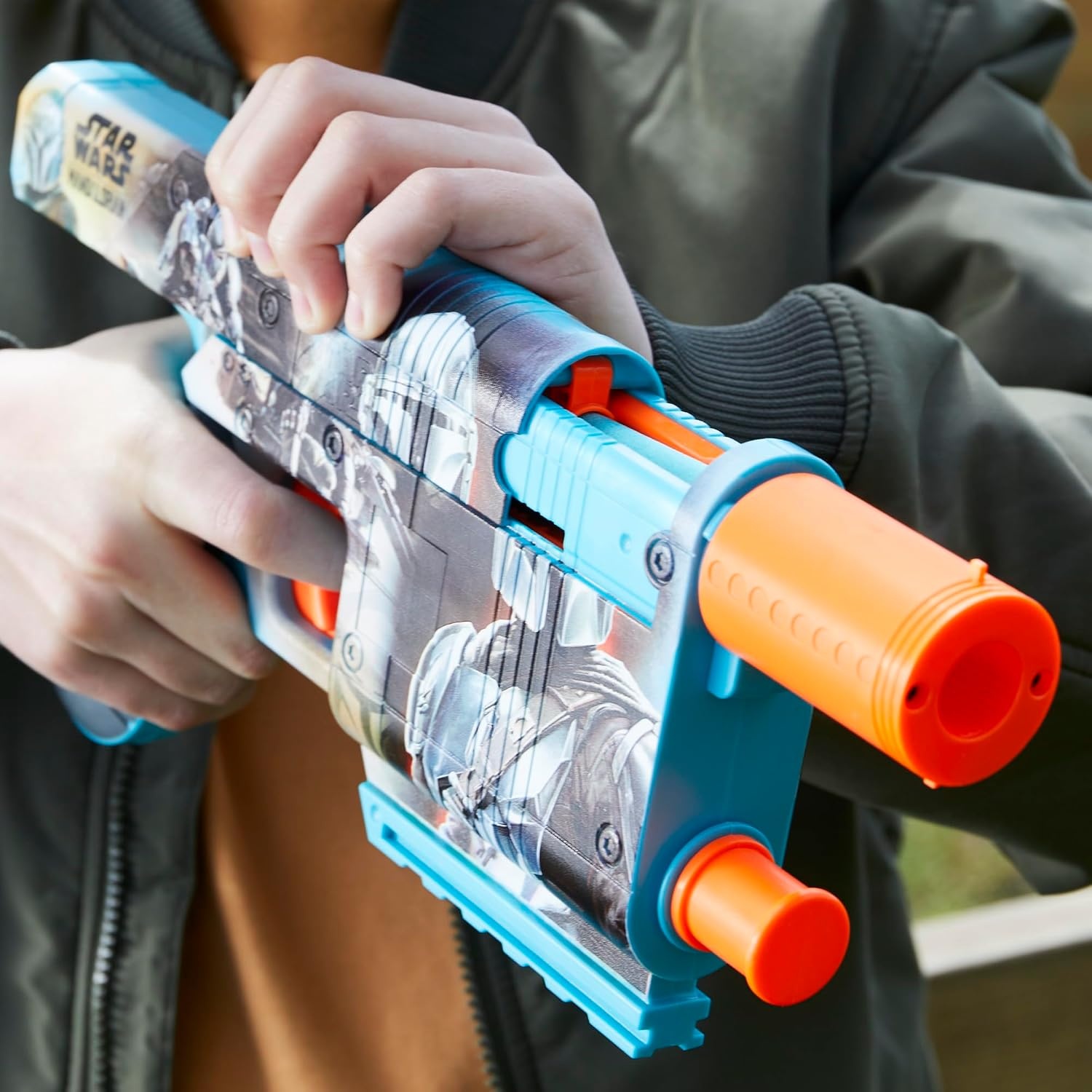 image:imageNerf Star Wars The Mandalorian Dart Blaster 12 Elite Darts Internal Clip Toy Foam Blasters for 8 Year Old Boys amp Girls amp Up
