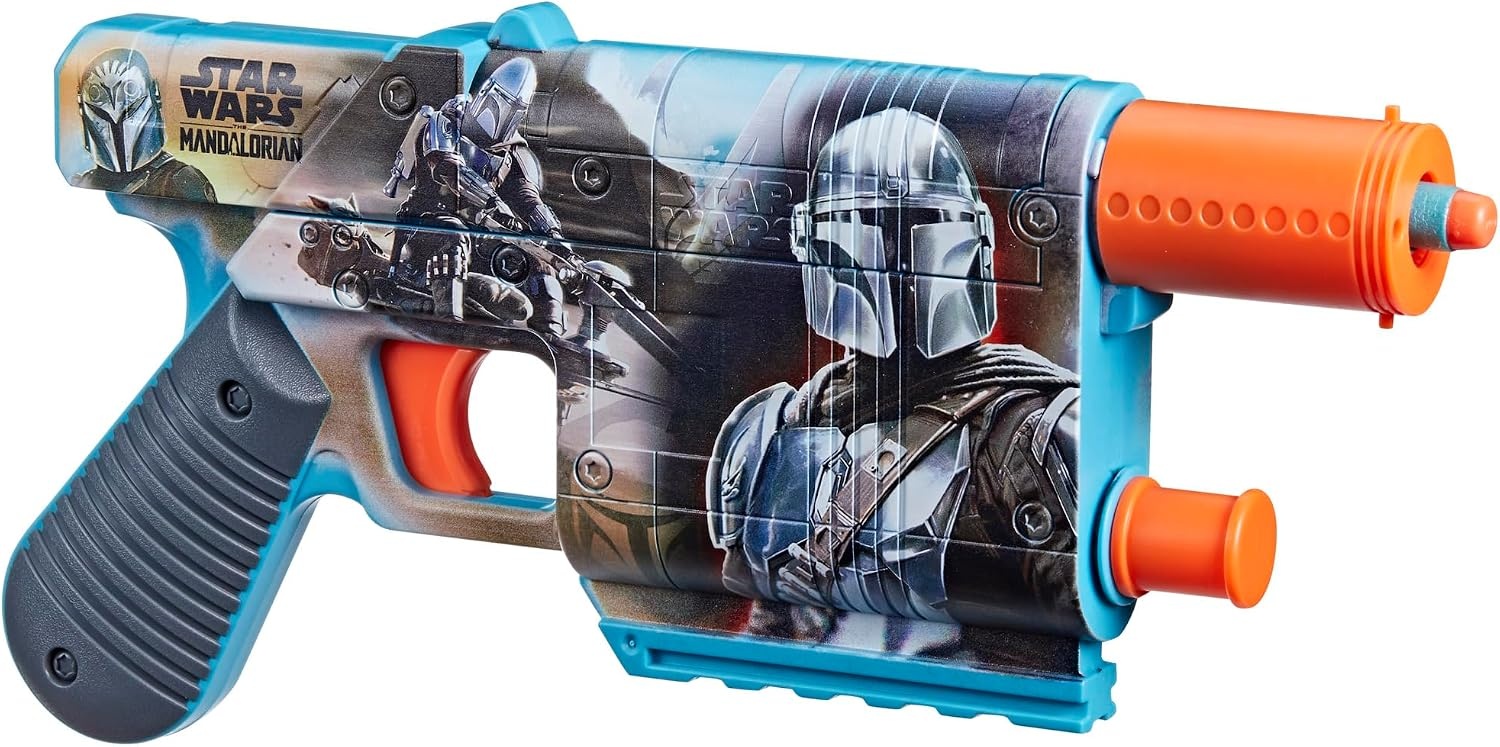 image:imageNerf Star Wars The Mandalorian Dart Blaster 12 Elite Darts Internal Clip Toy Foam Blasters for 8 Year Old Boys amp Girls amp Up