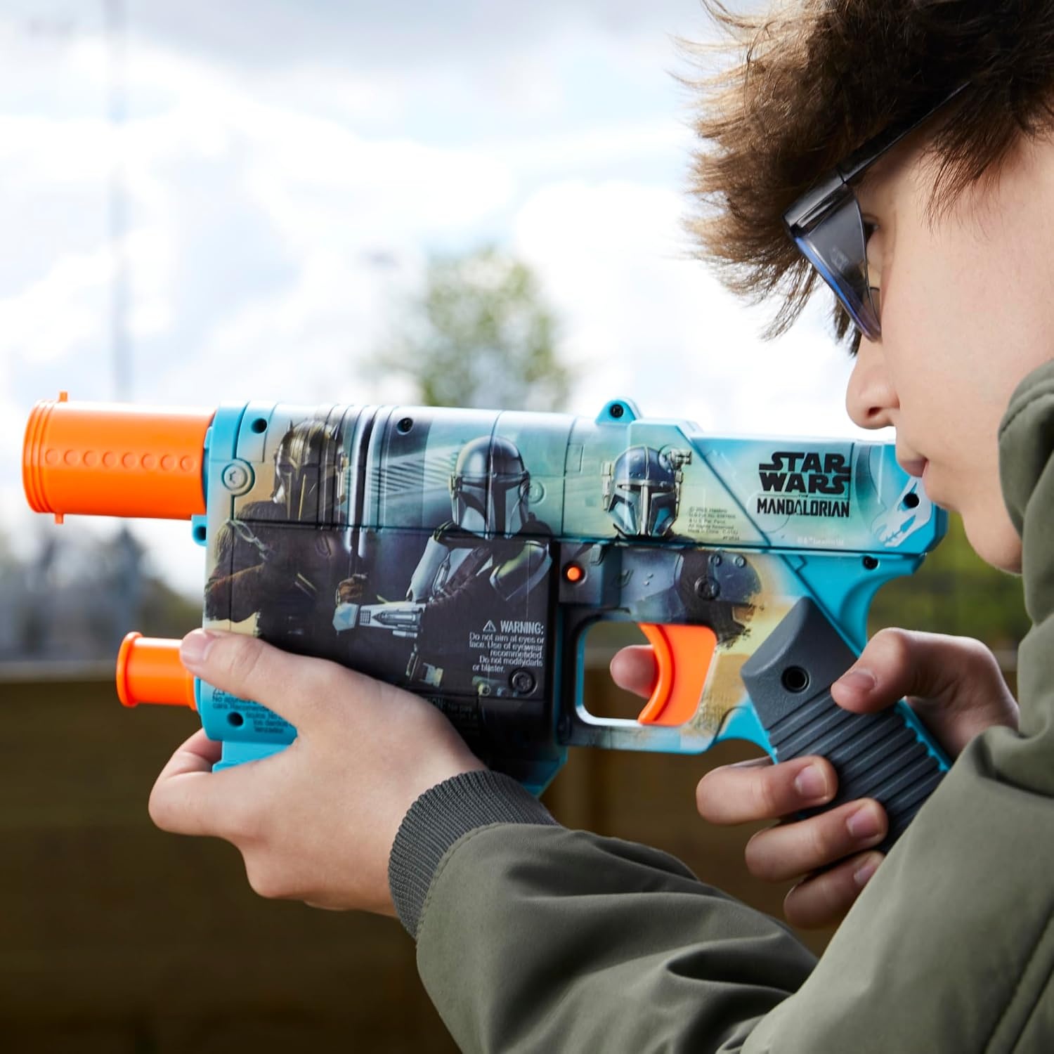 image:imageNerf Star Wars The Mandalorian Dart Blaster 12 Elite Darts Internal Clip Toy Foam Blasters for 8 Year Old Boys amp Girls amp Up