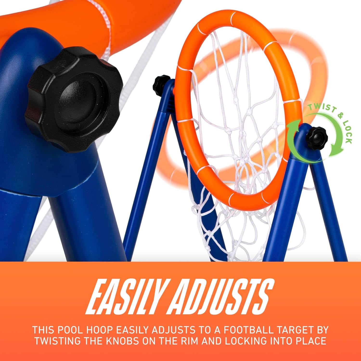 image:imageNERF Floating Pool Basketball Football Target Set 2 Balls