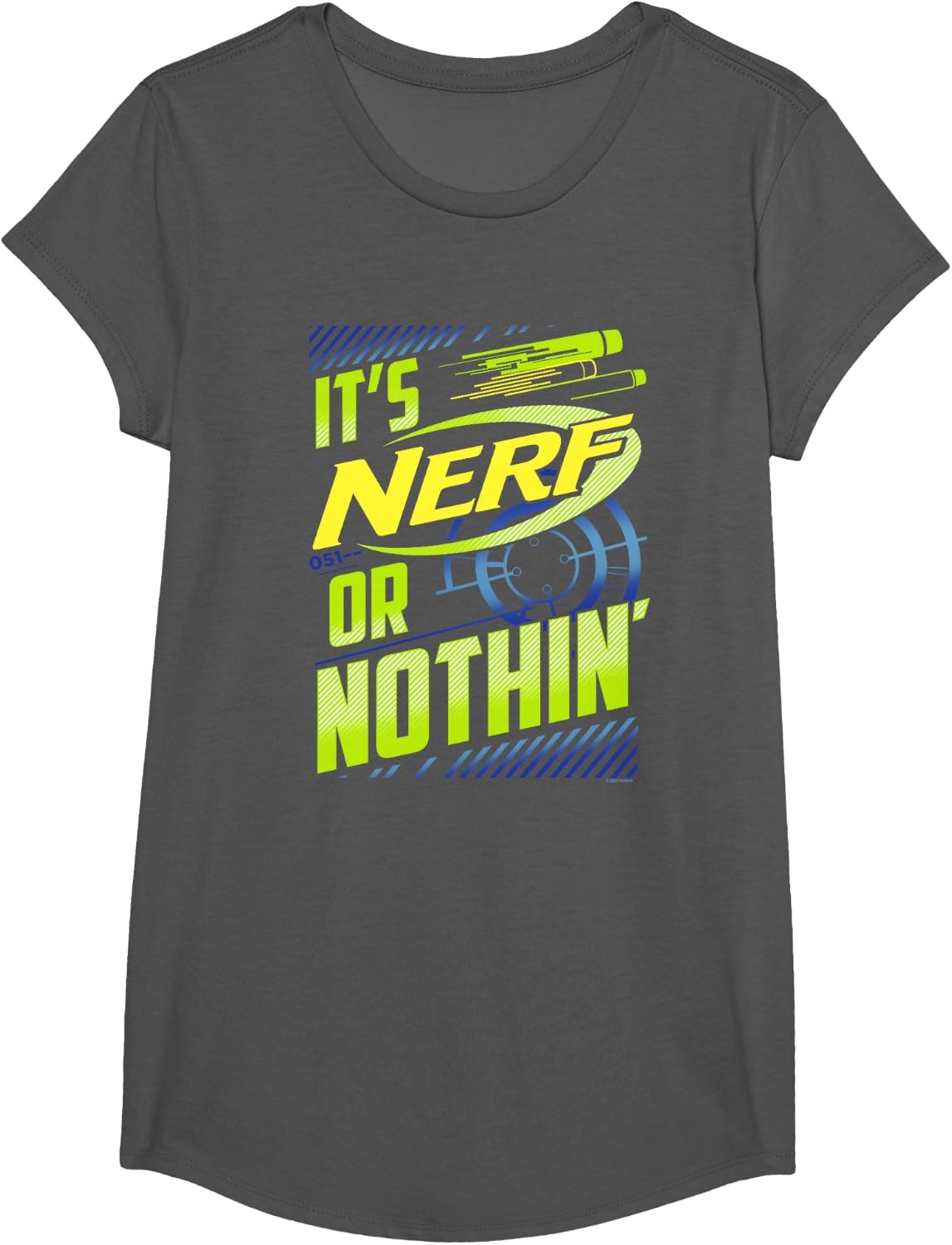 image:imageNerf Its Nerf Or Nothin Vintage Bullseye Logo TShirtAsphalt Grey