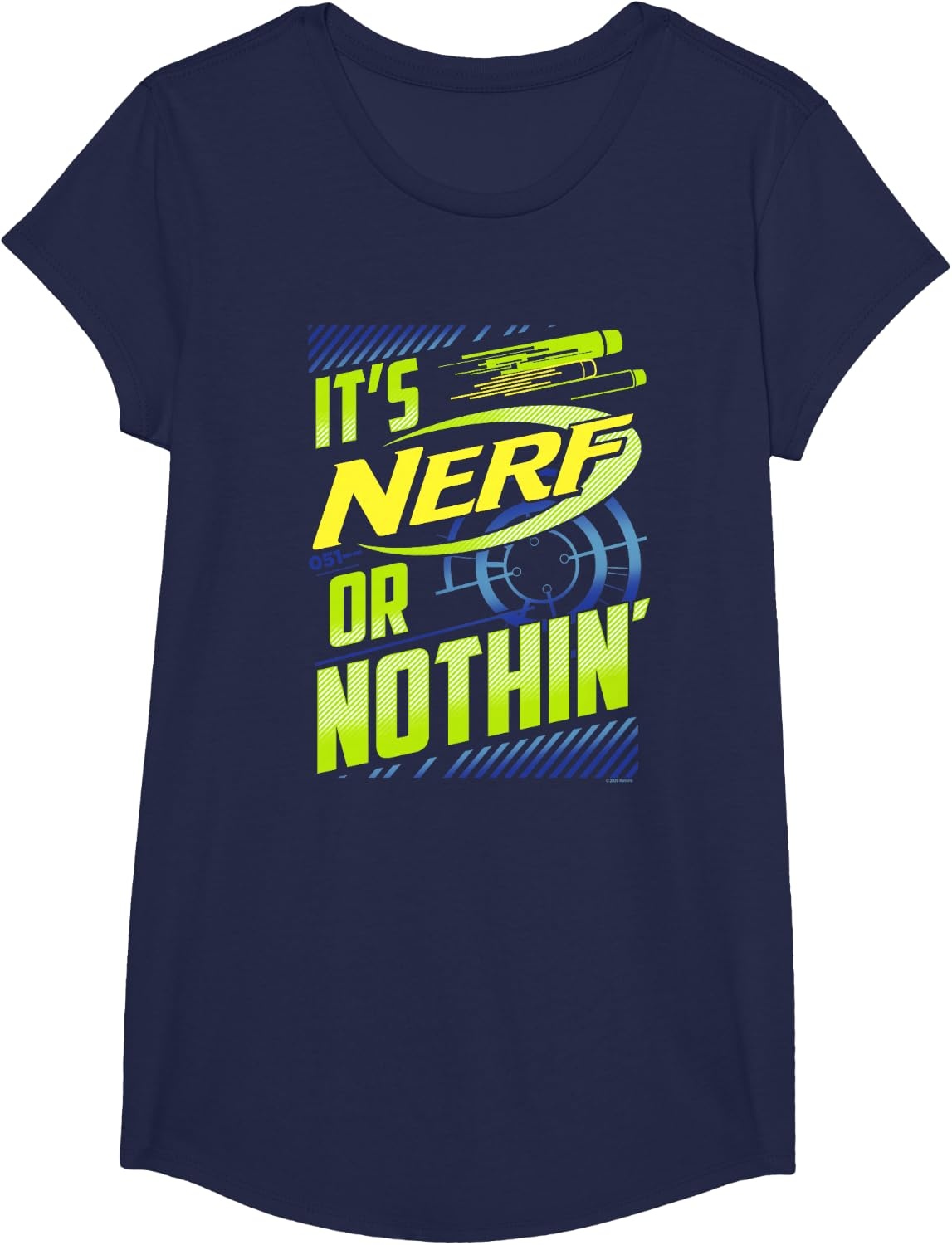 image:imageNerf Its Nerf Or Nothin Vintage Bullseye Logo TShirtNavy Blue