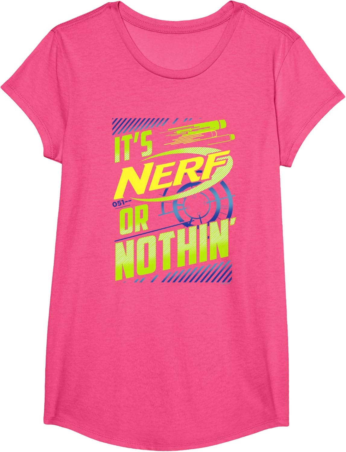 image:imageNerf Its Nerf Or Nothin Vintage Bullseye Logo TShirtPink Heather