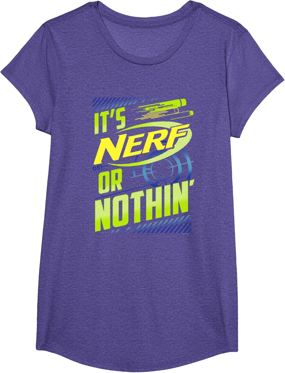 image:imageNerf Its Nerf Or Nothin Vintage Bullseye Logo TShirtPurple Heather