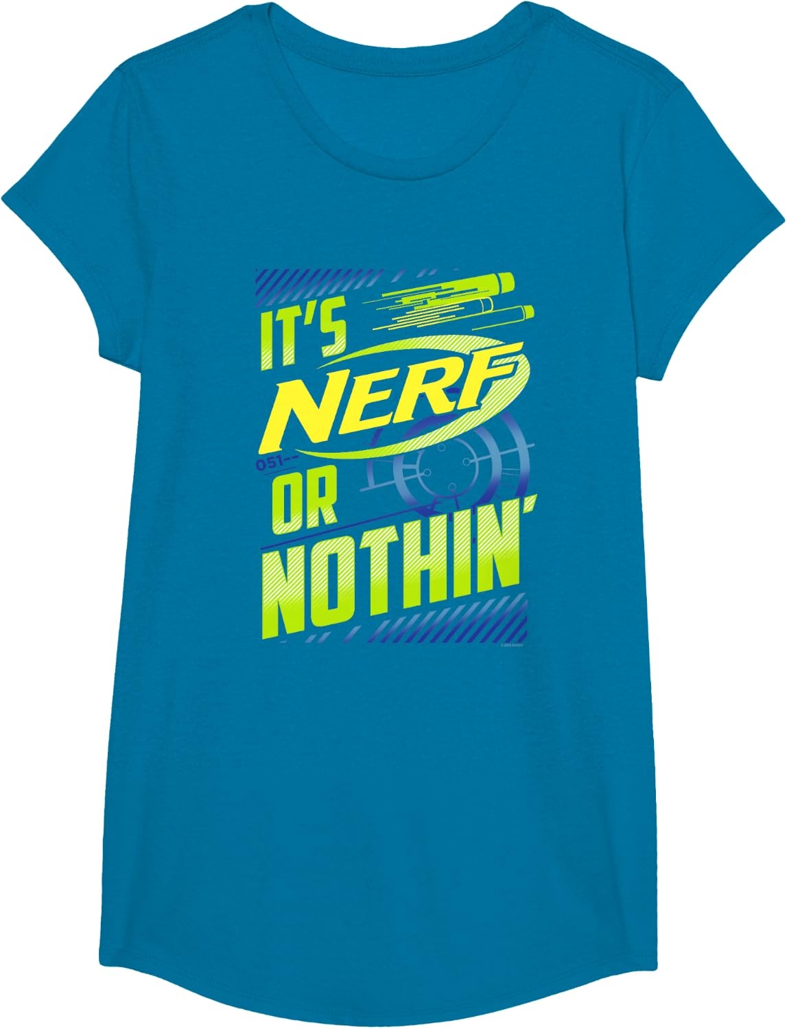 image:imageNerf Its Nerf Or Nothin Vintage Bullseye Logo TShirtSapphire Blue