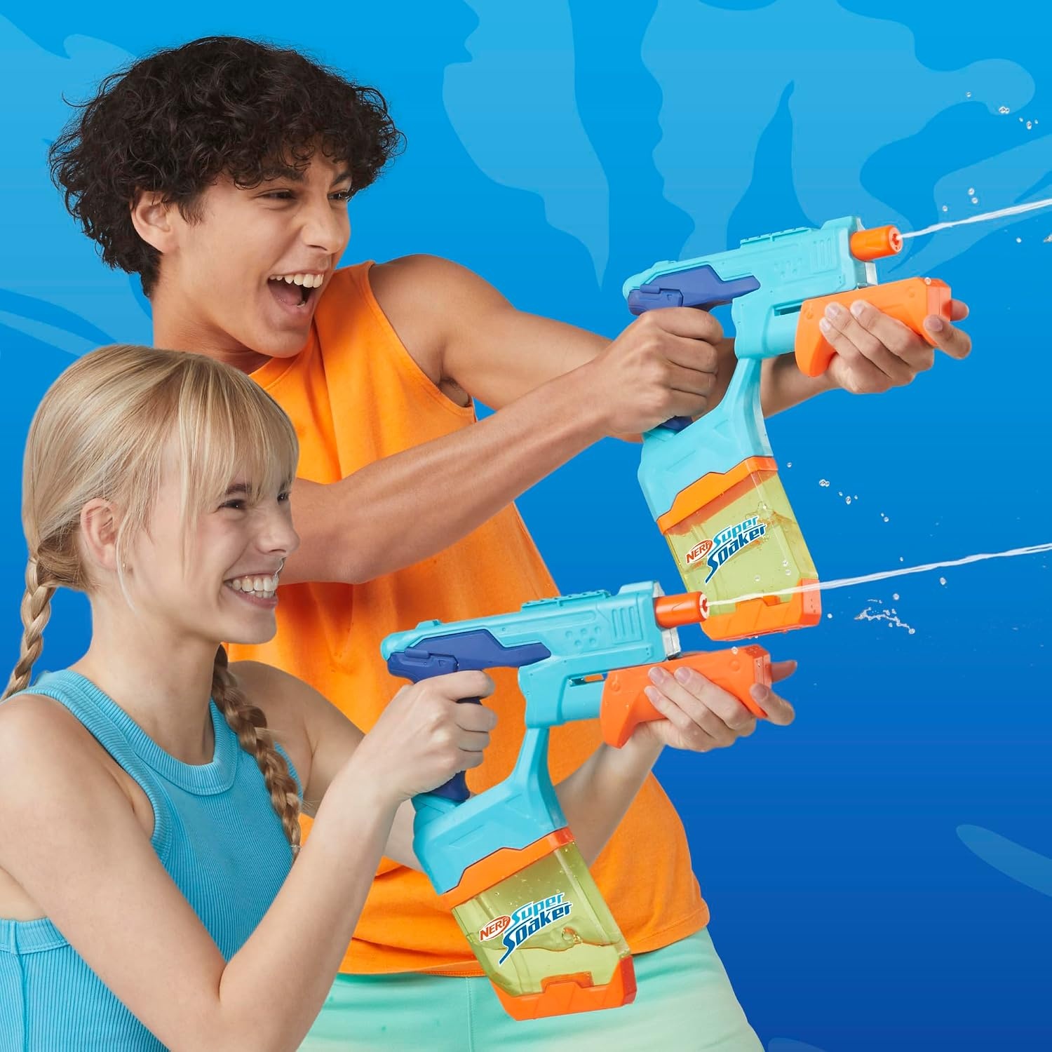 image:imageNerf Super Soaker DunkFill 2Pack 2 Water Blasters Easy Instant Fill Tanks Just Dunk amp Go 101 Fluid Ounce Tanks Water Toys Ages 6