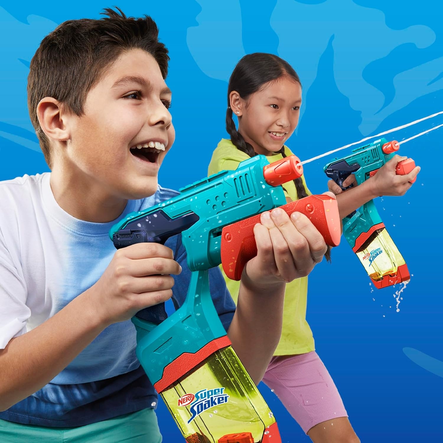 image:imageNerf Super Soaker DunkFill 2Pack 2 Water Blasters Easy Instant Fill Tanks Just Dunk amp Go 101 Fluid Ounce Tanks Water Toys Ages 6