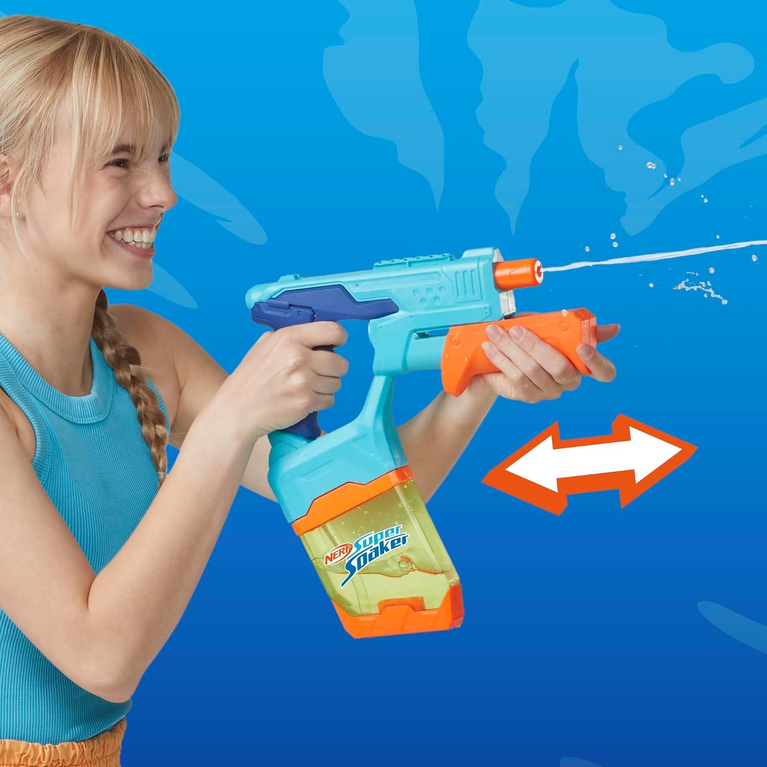 image:imageNerf Super Soaker DunkFill 2Pack 2 Water Blasters Easy Instant Fill Tanks Just Dunk amp Go 101 Fluid Ounce Tanks Water Toys Ages 6