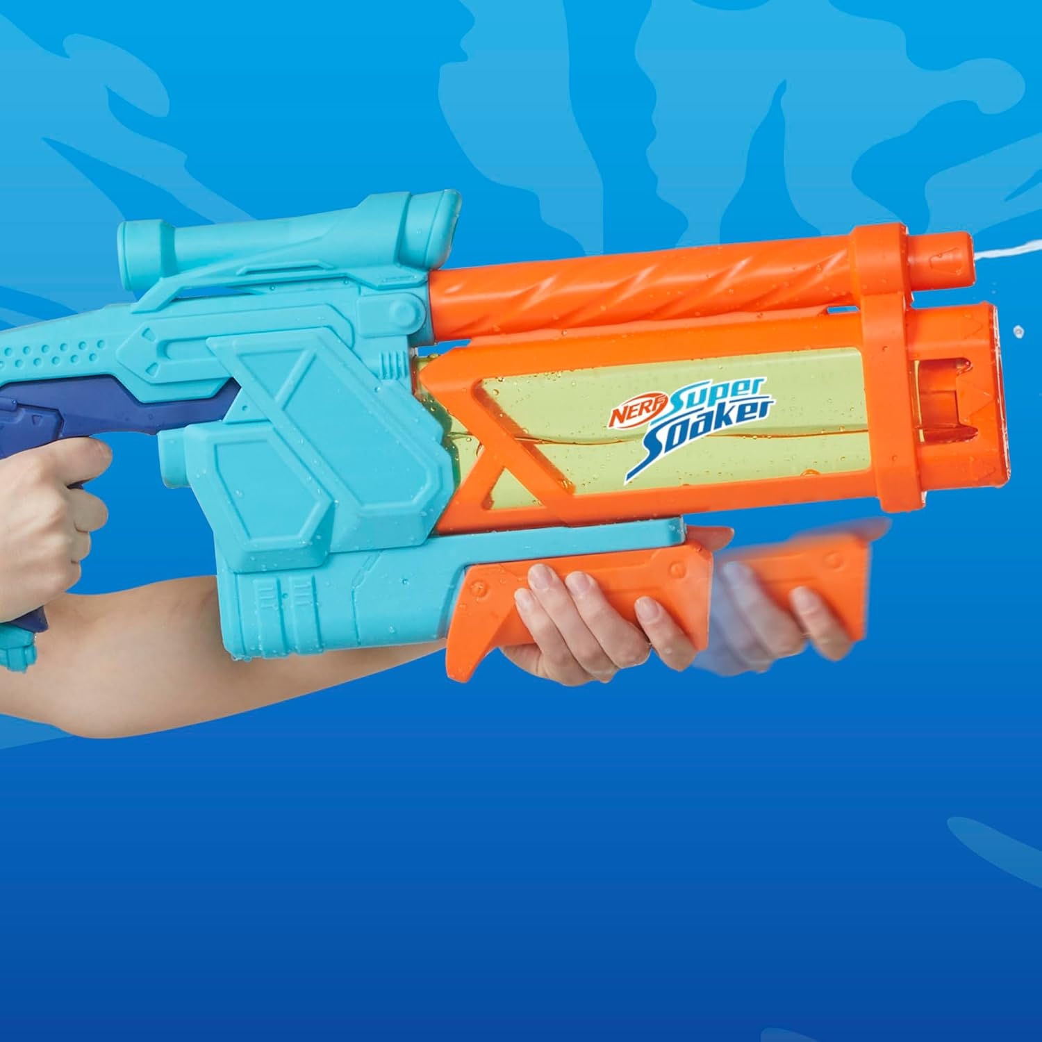image:imageNerf Super Soaker Mega DunkFill Water Blaster Easy Instant Fill Tank Just Dunk amp Go 339 Fluid Ounce Tank Water Toys Ages 6