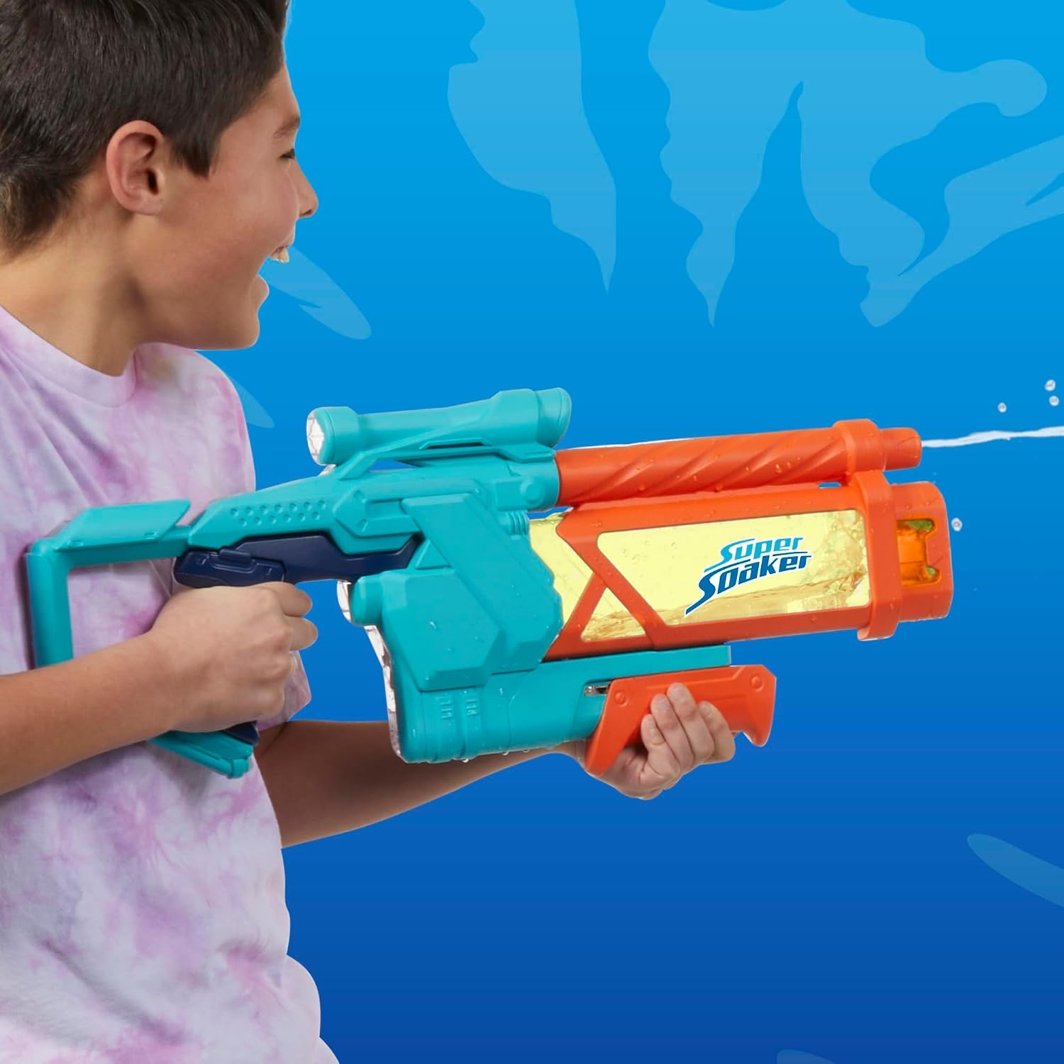 image:imageNerf Super Soaker Mega DunkFill Water Blaster Easy Instant Fill Tank Just Dunk amp Go 339 Fluid Ounce Tank Water Toys Ages 6