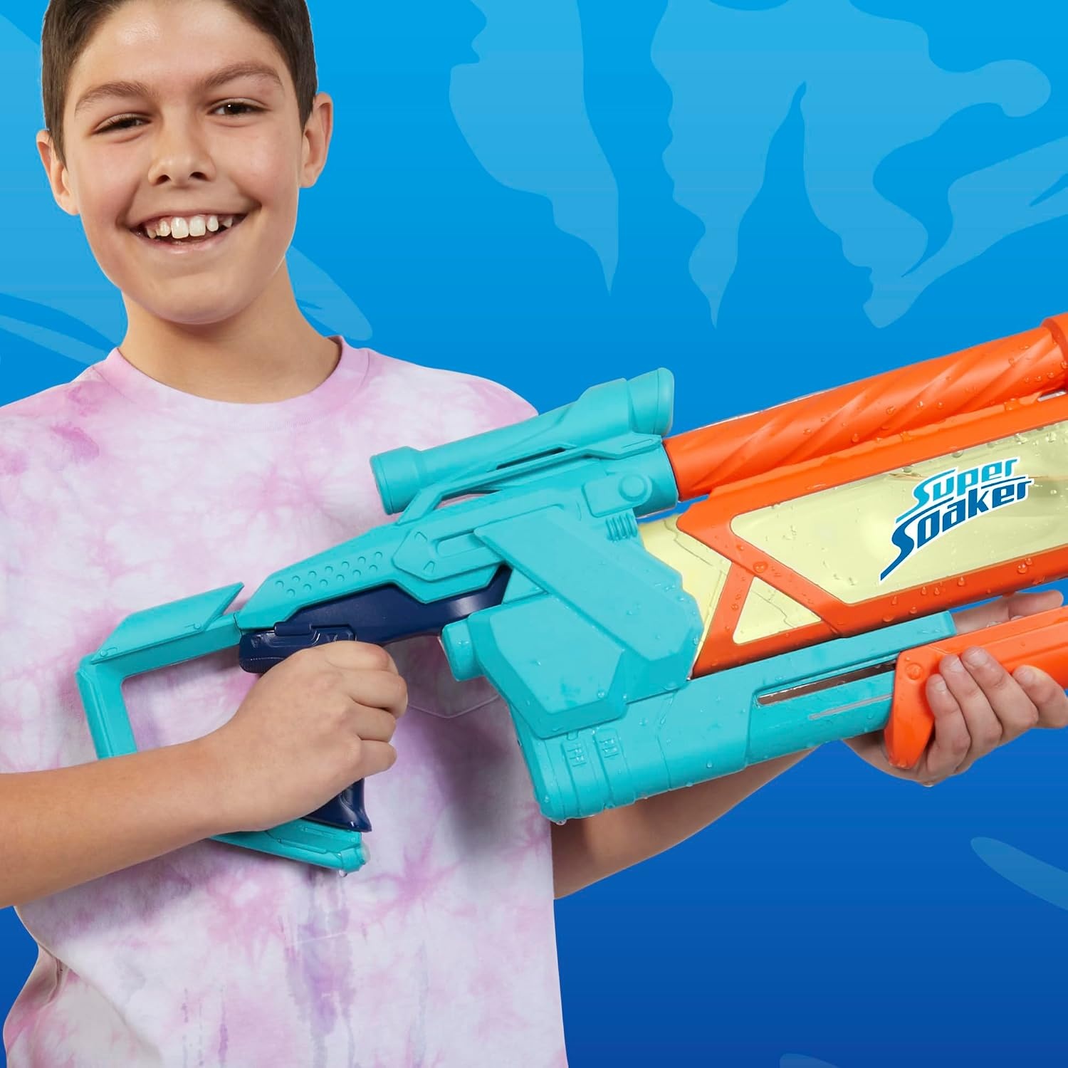 image:imageNerf Super Soaker Mega DunkFill Water Blaster Easy Instant Fill Tank Just Dunk amp Go 339 Fluid Ounce Tank Water Toys Ages 6