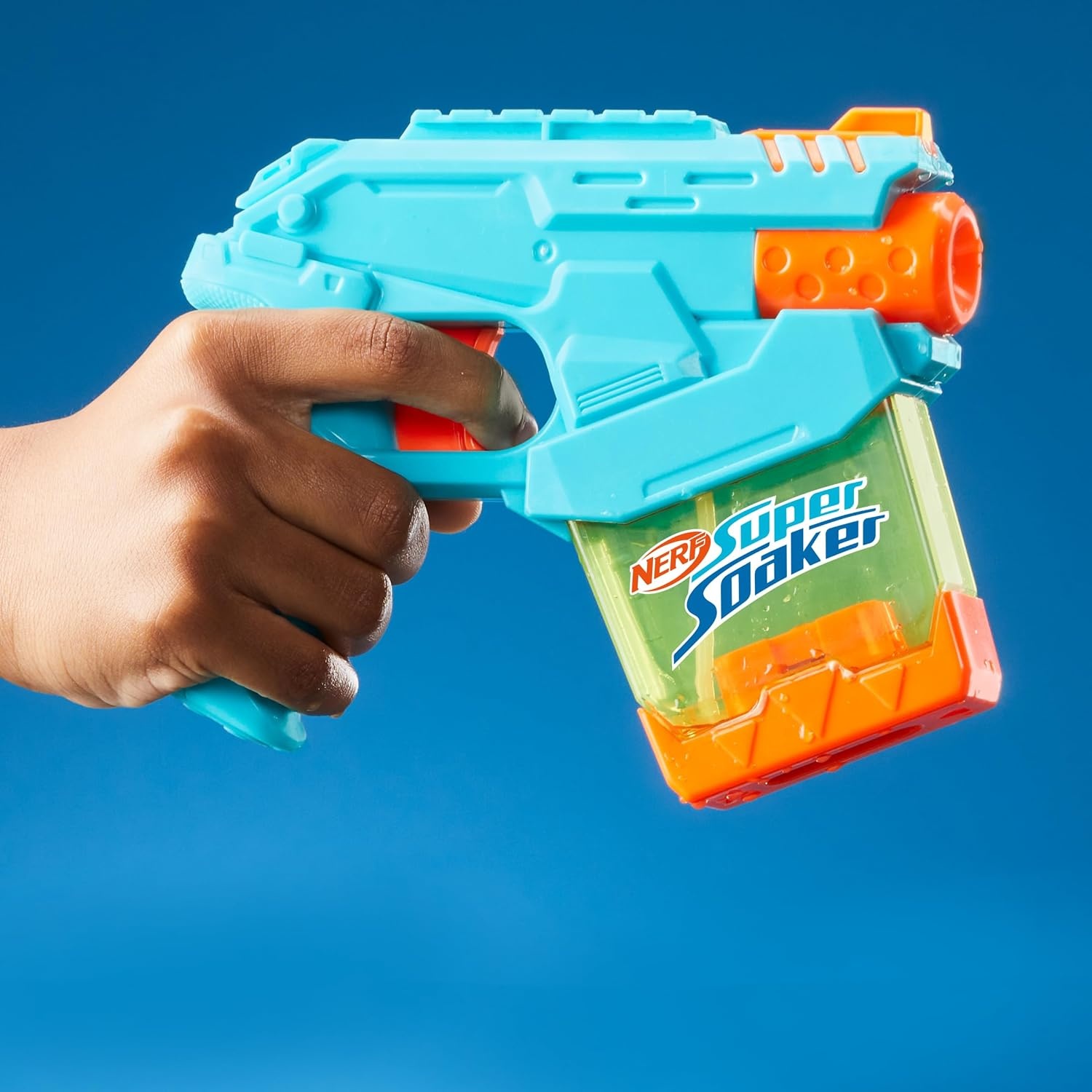 image:imageNerf Super Soaker Mini DunkFill Water Blaster Easy Instant Fill Tank Just Dunk amp Go 34 Fluid Ounce Tank Water Toys Ages 6