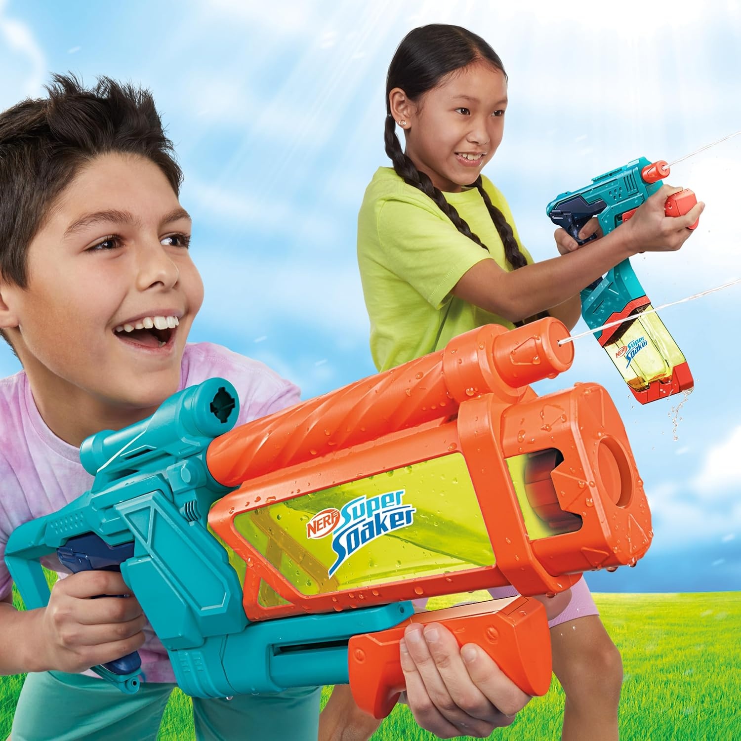 image:imageNerf Super Soaker Mini DunkFill Water Blaster Easy Instant Fill Tank Just Dunk amp Go 34 Fluid Ounce Tank Water Toys Ages 6