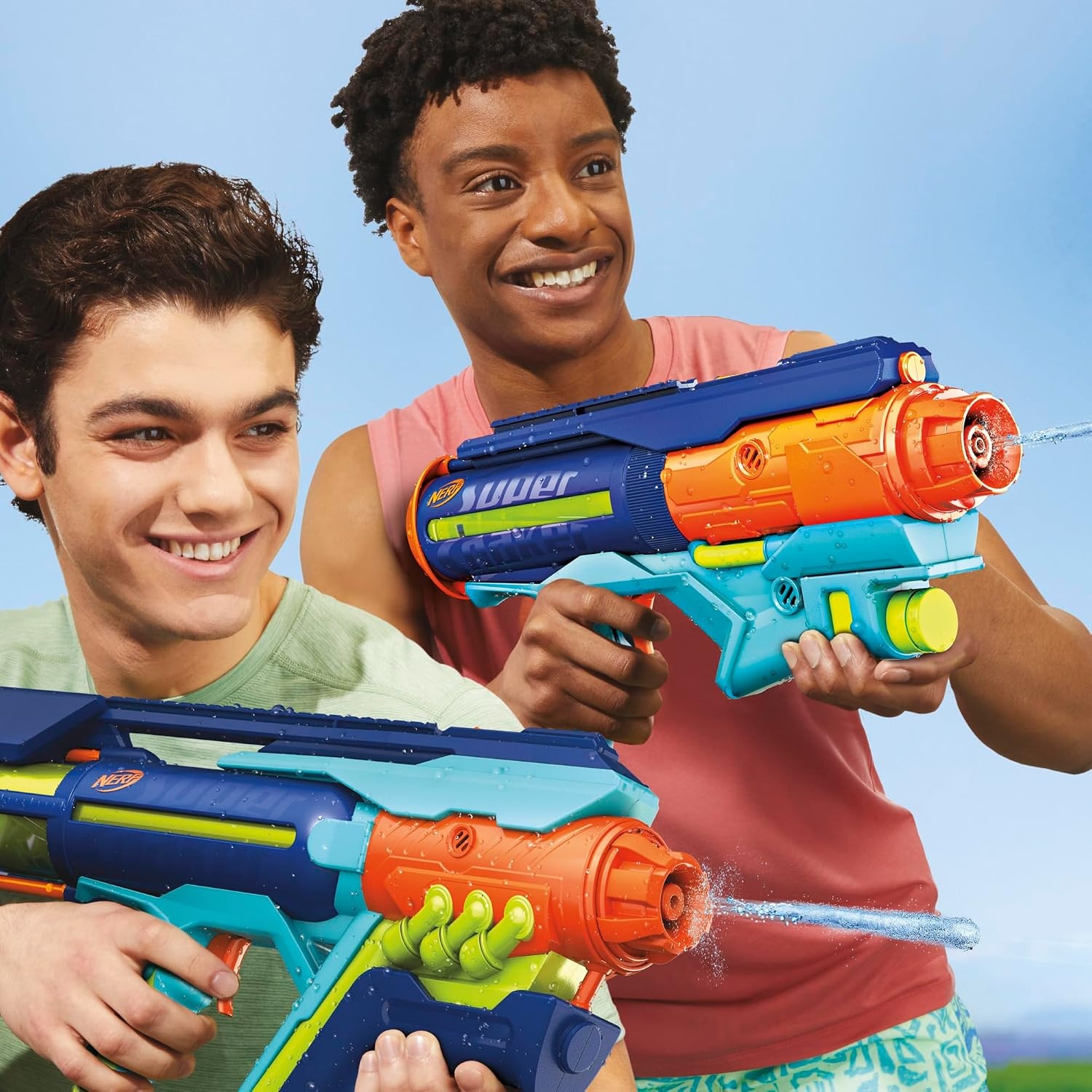 image:imageNerf Super Soaker Power Drench Water Blaster High Performance Pressurized Blasting Easy Hose Fill Station Water Toys Ages 8
