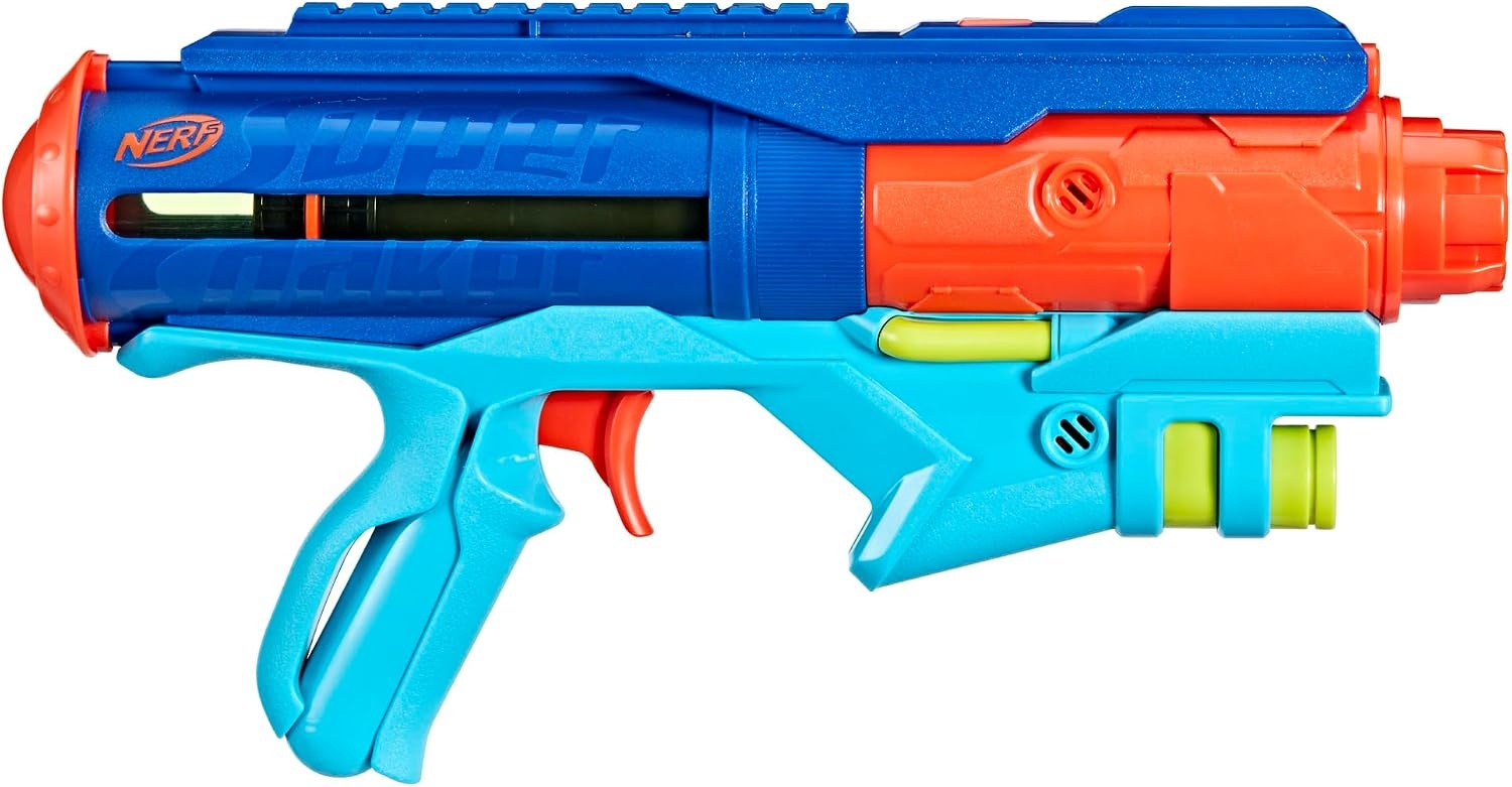 image:imageNerf Super Soaker Power Drench Water Blaster High Performance Pressurized Blasting Easy Hose Fill Station Water Toys Ages 8