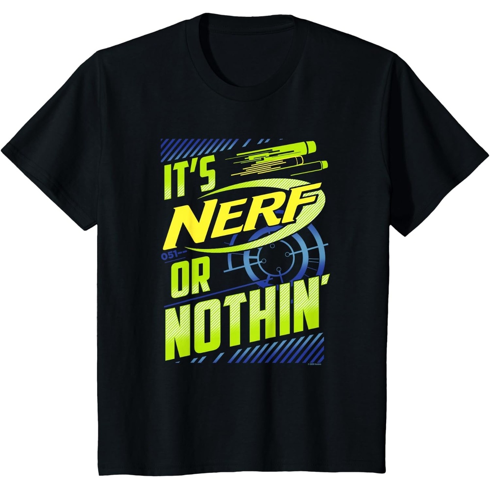 image:imageNerf Its Nerf Or Nothin Vintage Bullseye Logo TShirtBlack