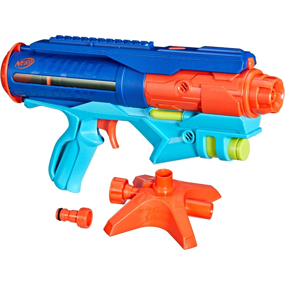 image:imageNerf Super Soaker Power Drench Water Blaster High Performance Pressurized Blasting Easy Hose Fill Station Water Toys Ages 8