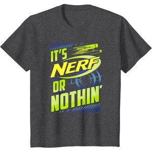 Nerf It’s Nerf Or Nothin’ Vintage Bullseye Logo T-Shirt(Dark Heather Grey)