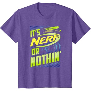 Nerf It’s Nerf Or Nothin’ Vintage Bullseye Logo T-Shirt(Purple Heather)
