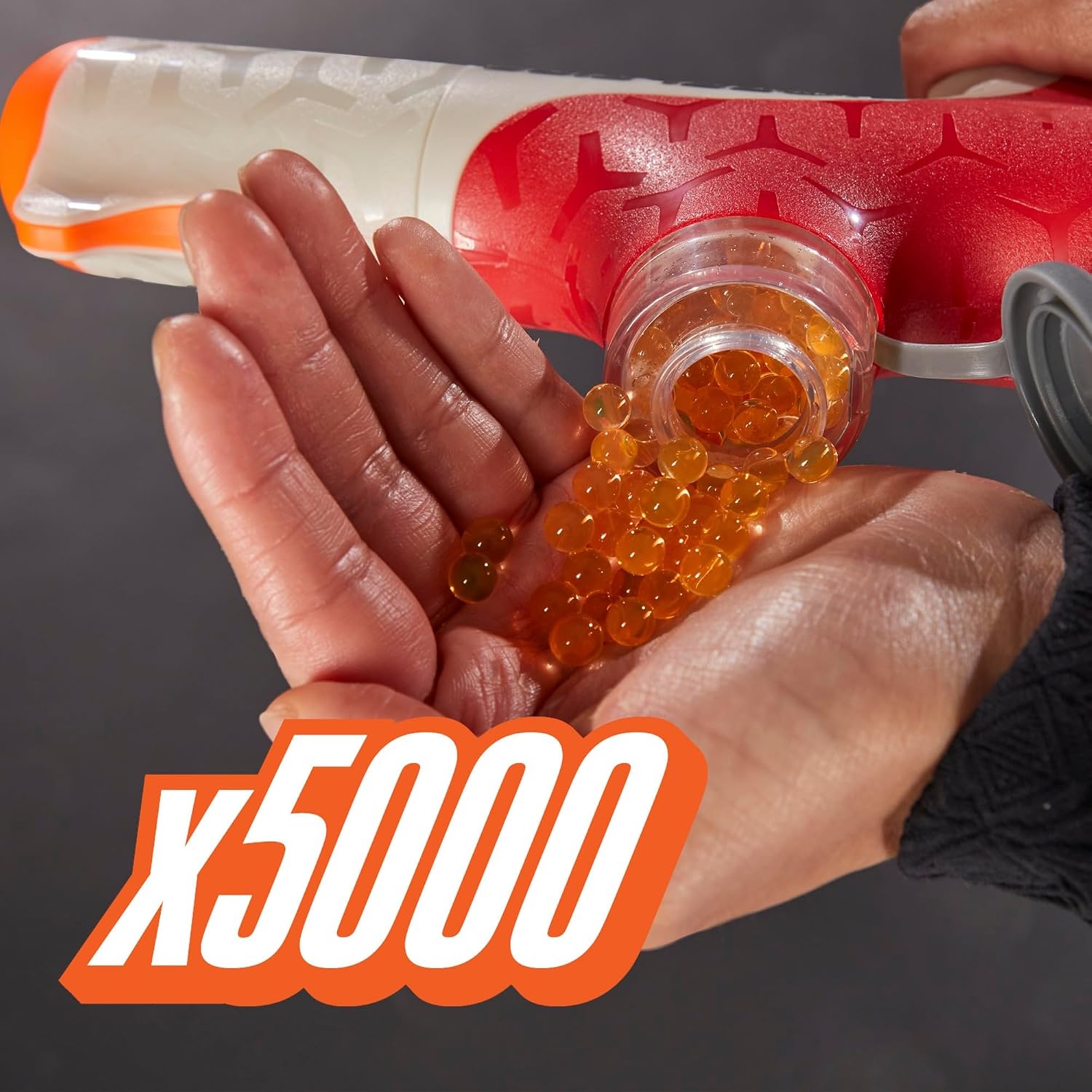 image:imageNerf Pro Gelfire Twist Shot Blaster 150 FPS 5000 Gelfire Rounds TPull Priming Integrated 80 Round Hopper Eyewear Ages 14