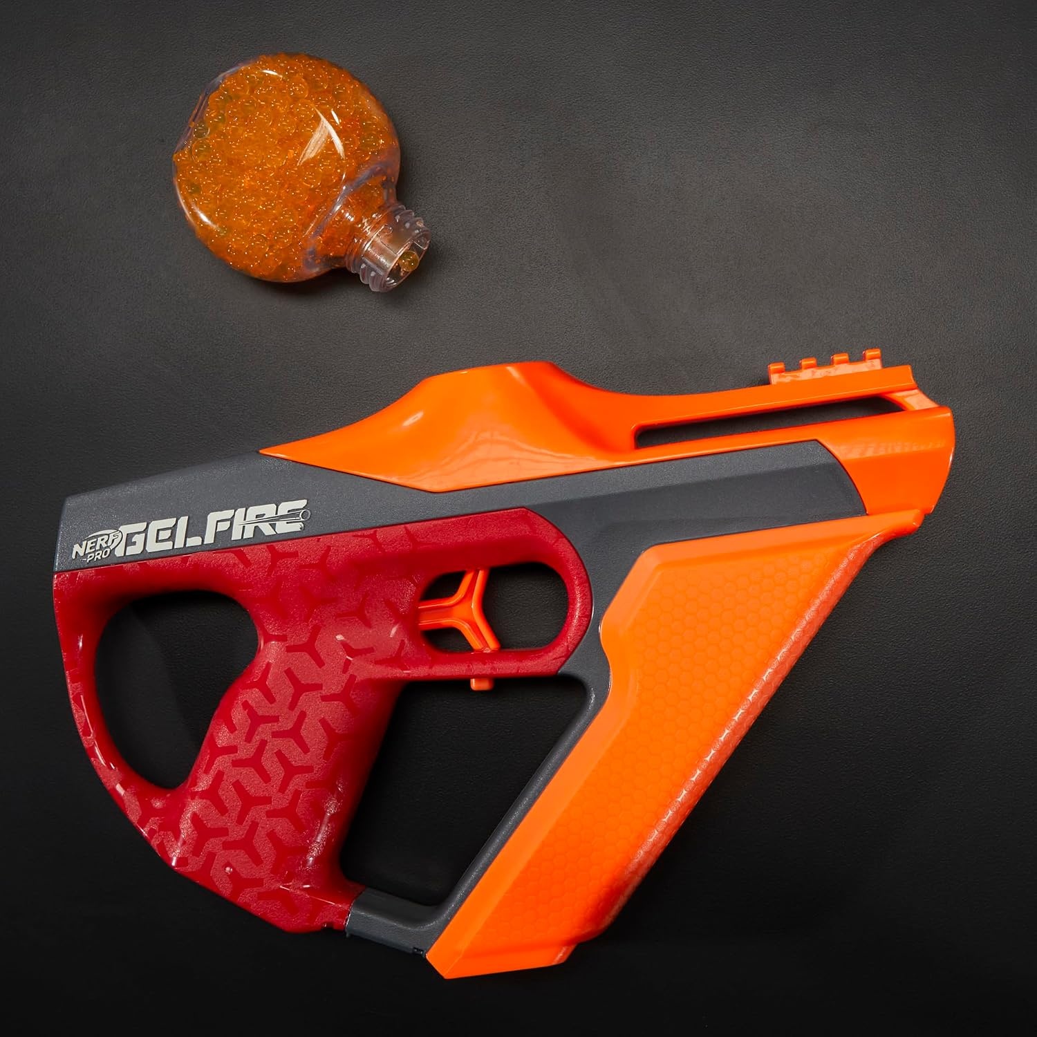 image:imageNerf Pro Gelfire Uproar Full Auto Blaster 150 FPS 10000 Gelfire Rounds 400 Round Hopper Eyewear Ages 14