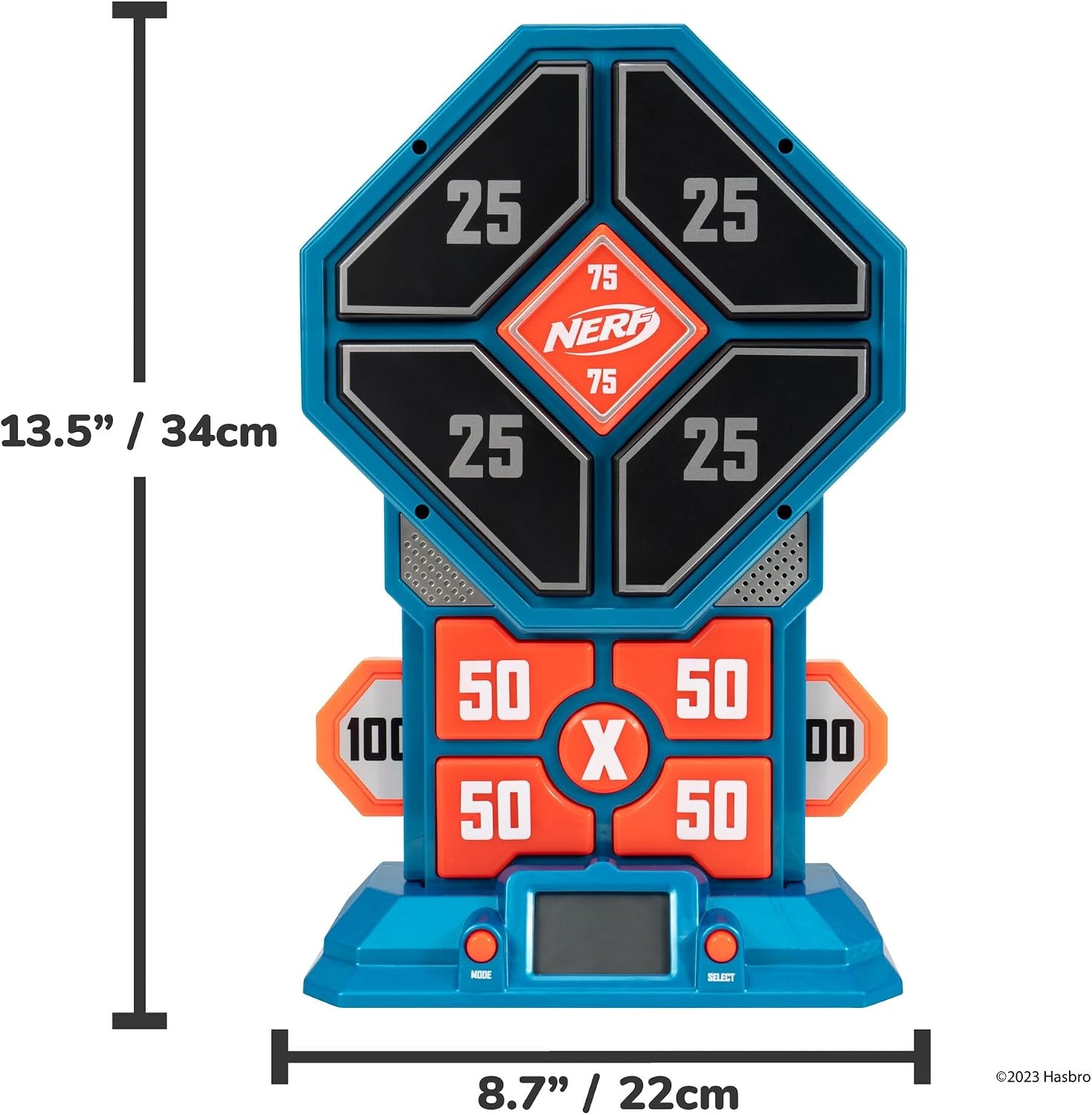 image:imageNERF Extreme Challenge Digital Target Target Board with Impact Targets LCD Lights and Sounds