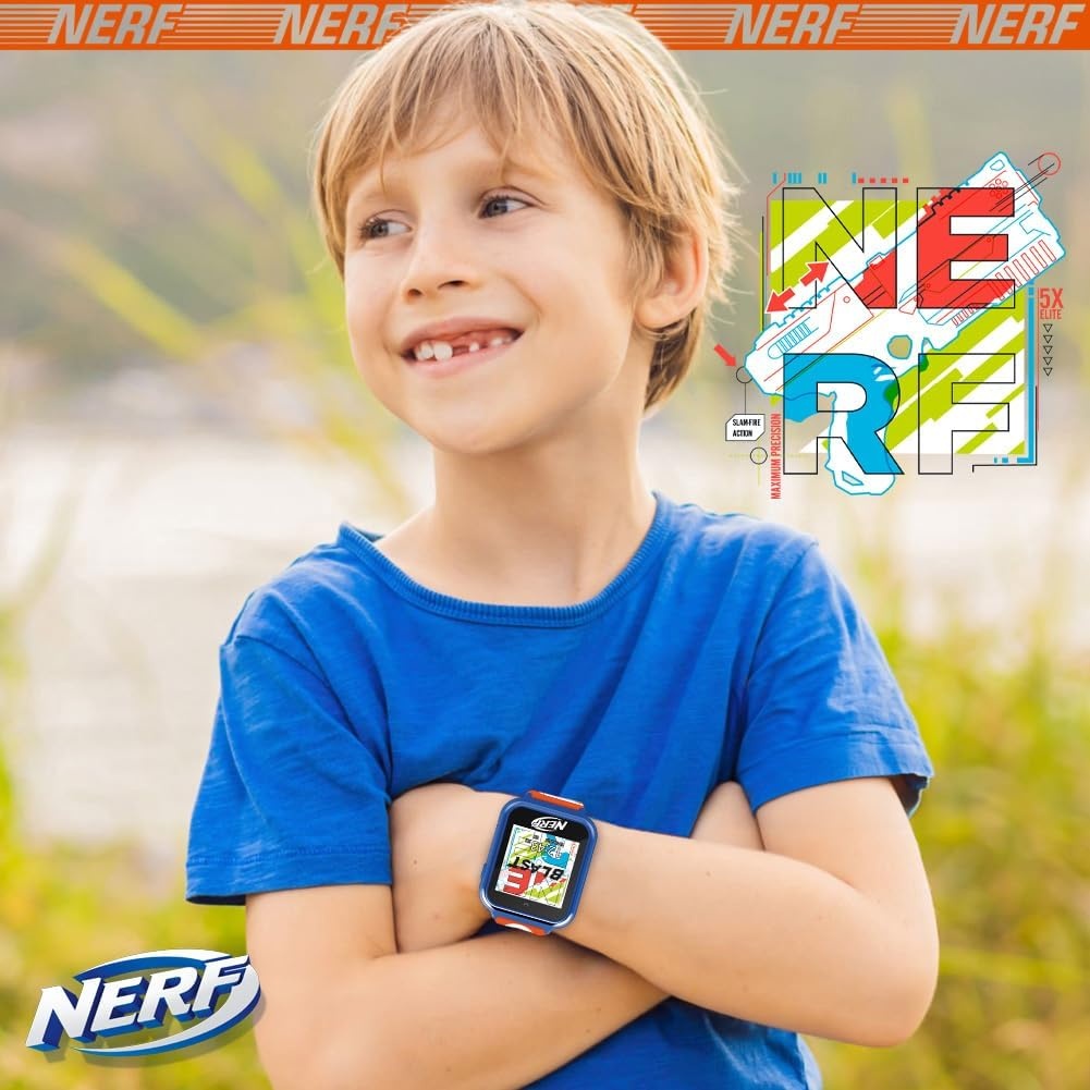 image:imageNERF Kids Smartwatch Interactive Touchscreen with Games Camera Step Tracker amp Voice Recorder 10 Watch Faces amp Wallpapers Adjustable Fit for Wrist Sizes 558