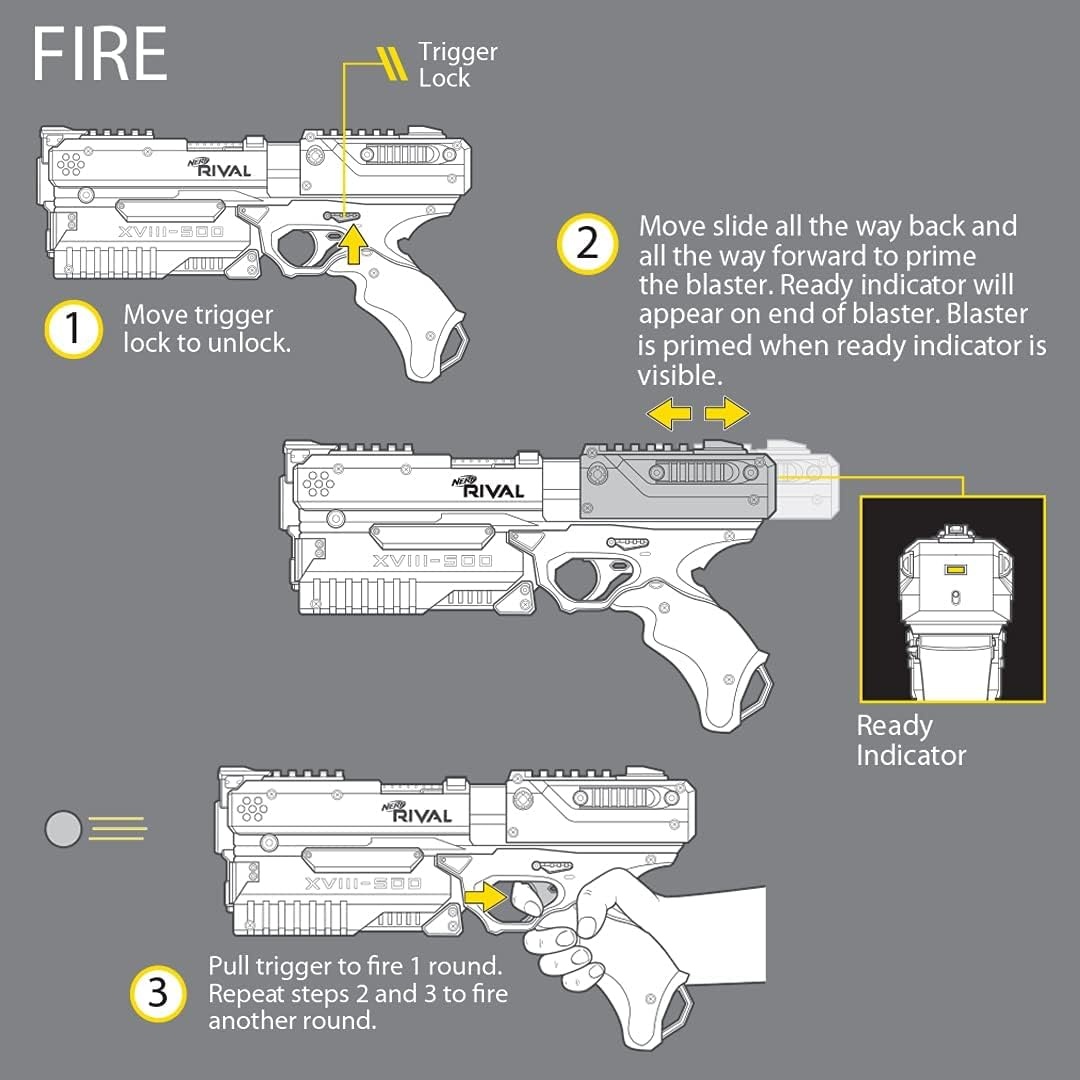 image:imageNerf Rival Kronos XVIII500 Blaster BreechLoad 5 Rival Rounds Spring Action 90 FPS Velocity Red Amazon ExclusiveWhite