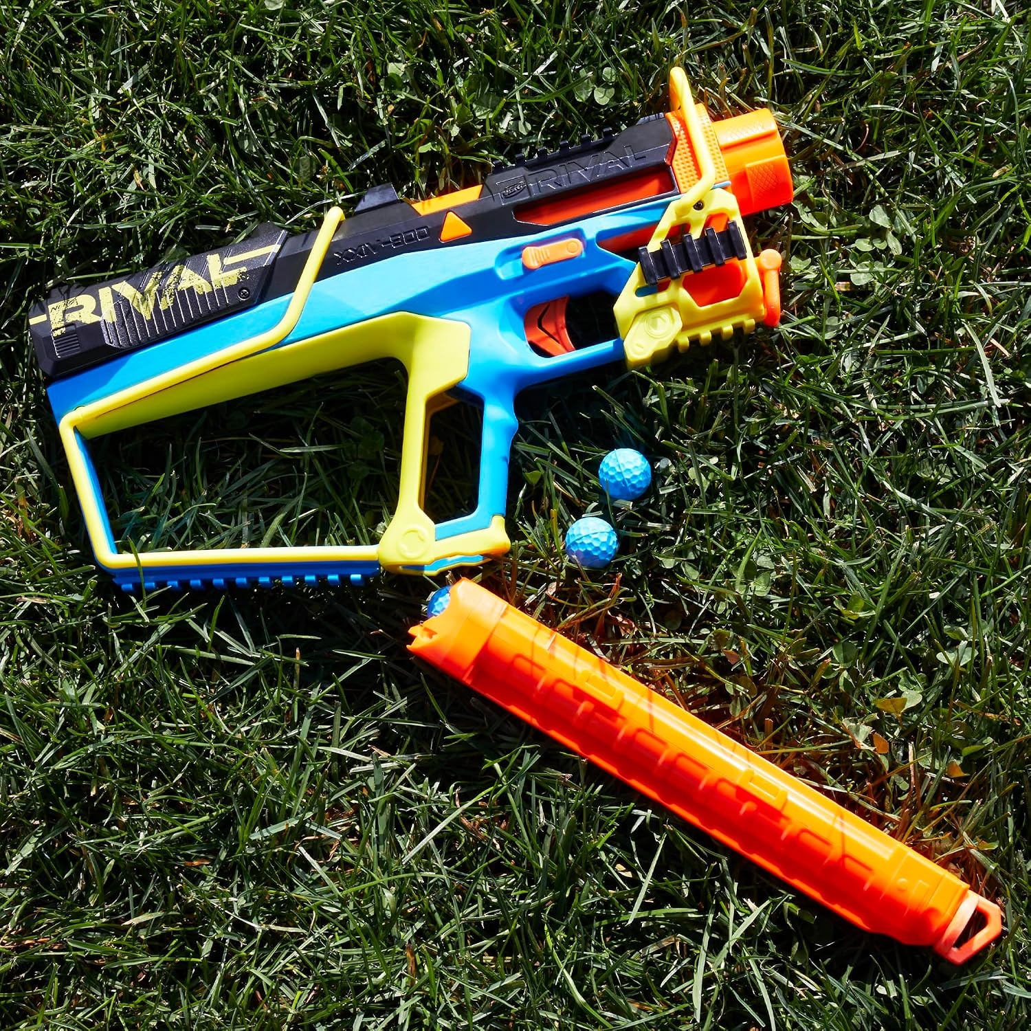 image:imageNerf Rival Mirage XXIV800 Blaster 10 Nerf Rival AccuRounds 2 Ways to Load 8 Round Removable Magazine Pump Action Priming Gifts for Teensyouth large 1113