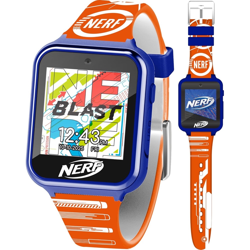 image:imageNERF Kids Smartwatch Interactive Touchscreen with Games Camera Step Tracker amp Voice Recorder 10 Watch Faces amp Wallpapers Adjustable Fit for Wrist Sizes 558