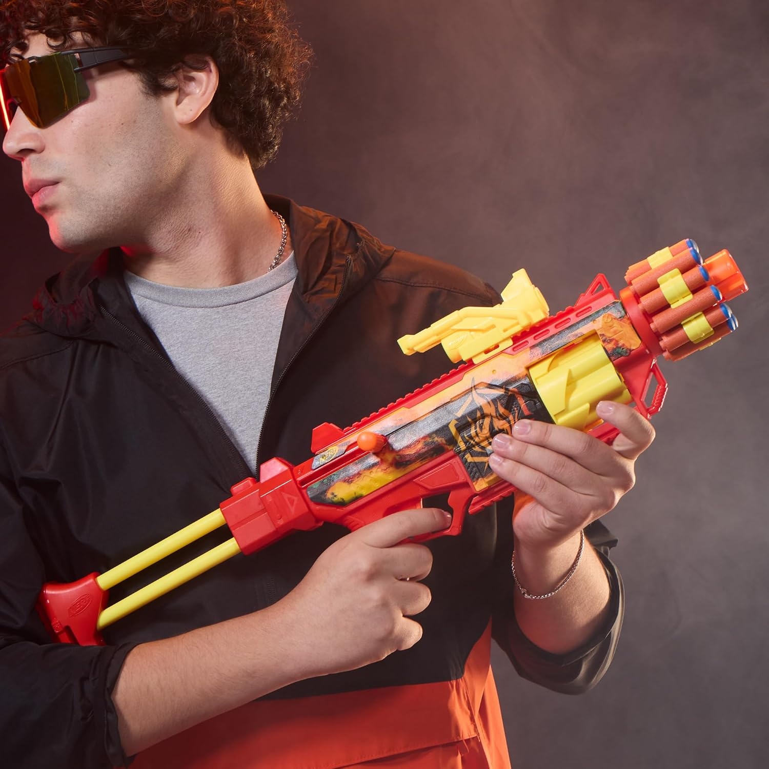 image:imageNerf Loadout FlareFusion Blaster 3 Interchangeable Attachment Accessories 18 Nerf N1 Darts Kids Toys amp Gifts Ages 8 Amazon Exclusive