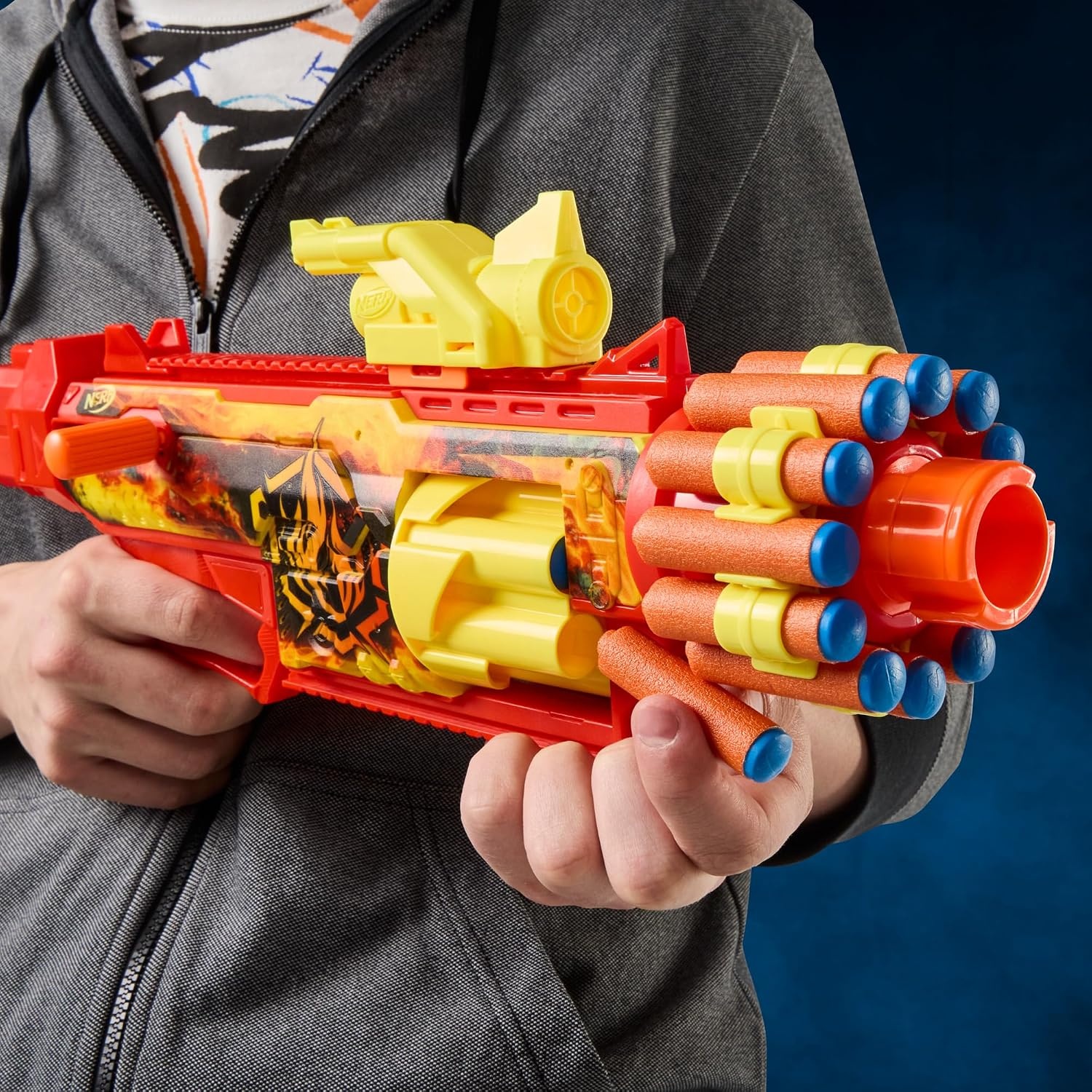 image:imageNerf Loadout FlareFusion Blaster 3 Interchangeable Attachment Accessories 18 Nerf N1 Darts Kids Toys amp Gifts Ages 8 Amazon Exclusive