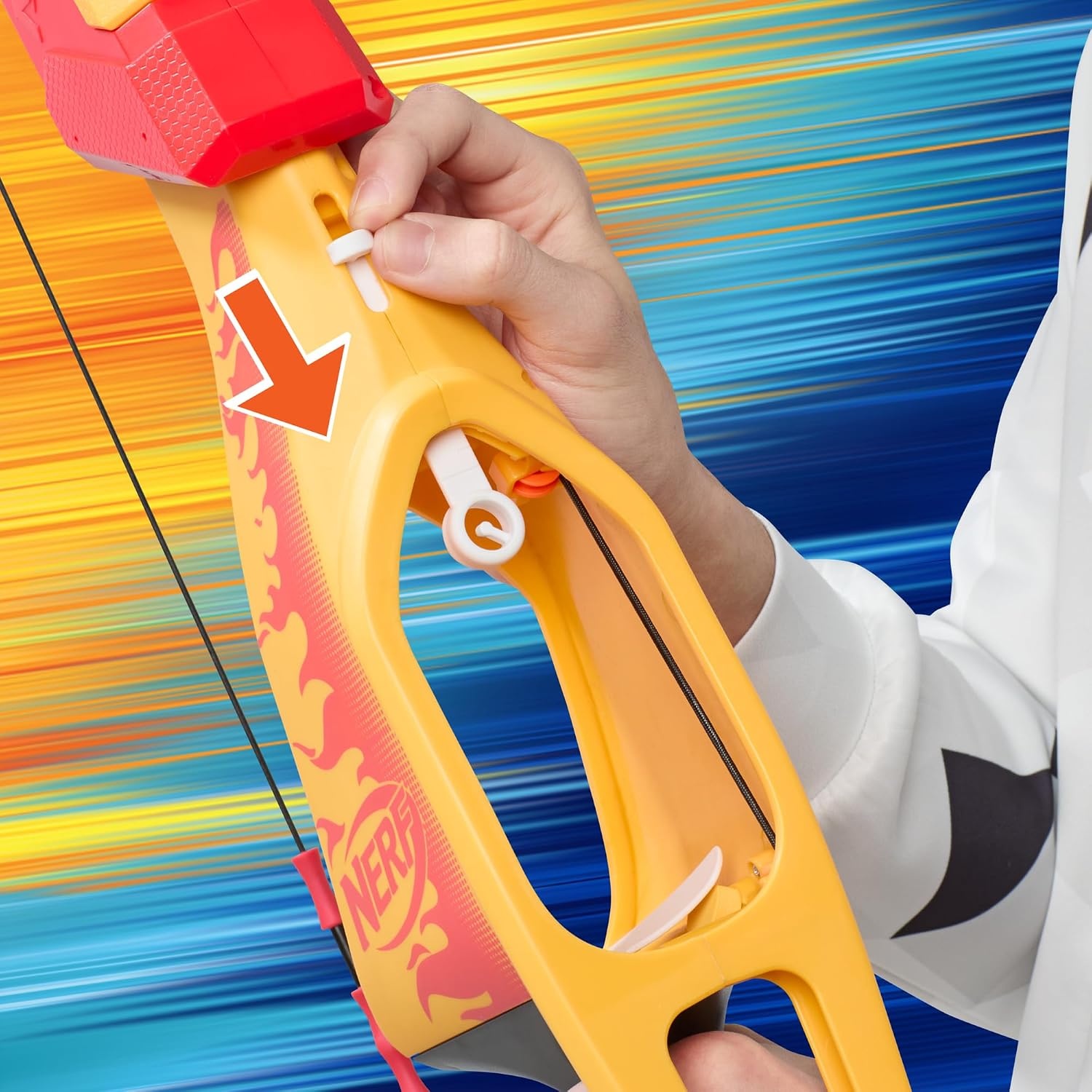 image:imageNerf Pyrostrike Megabow 42Inch Bow Fires Arrows Up to 105 Feet 2 with Soft Tips Kids Outdoor Toys Ages 10 Amazon Exclusive
