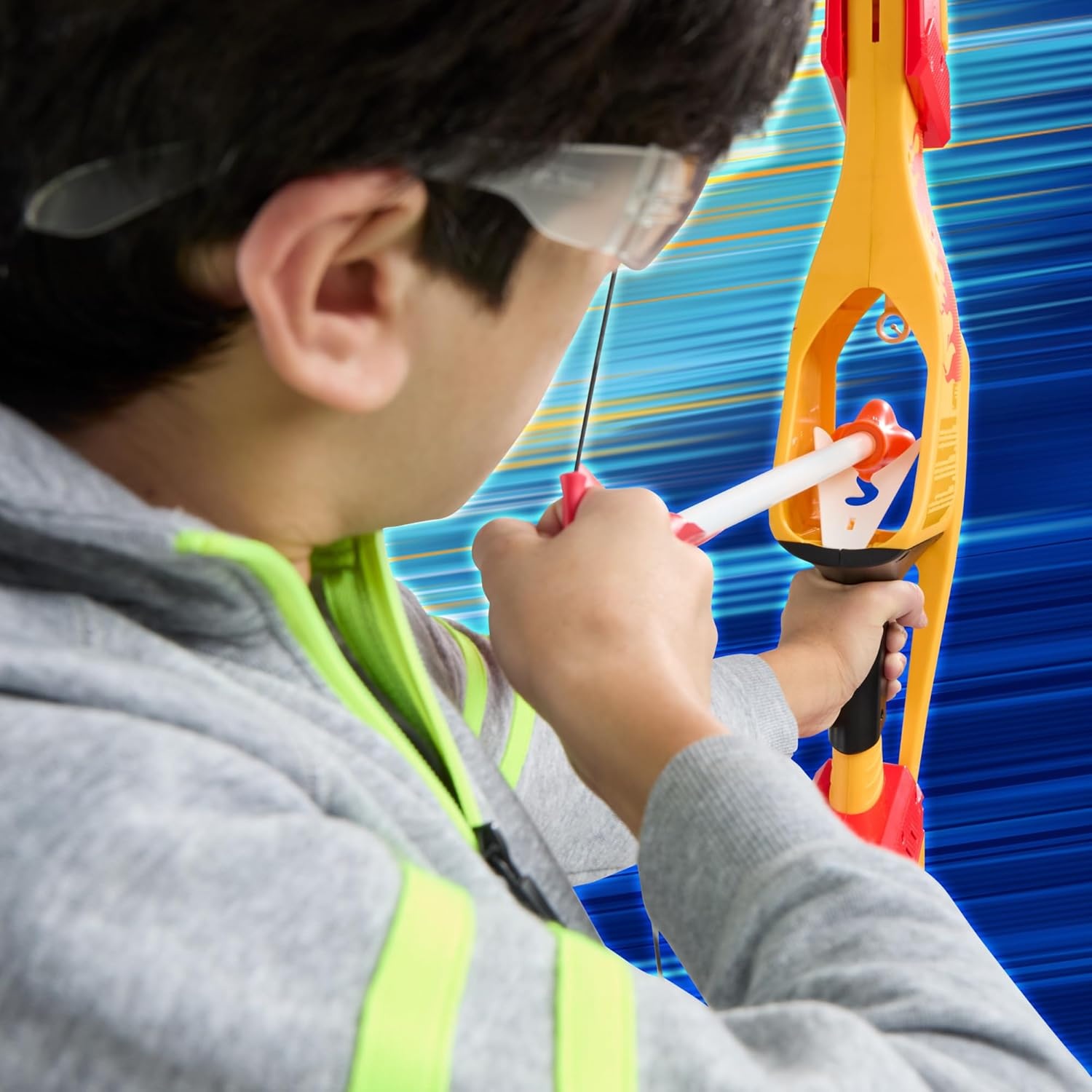 image:imageNerf Pyrostrike Megabow 42Inch Bow Fires Arrows Up to 105 Feet 2 with Soft Tips Kids Outdoor Toys Ages 10 Amazon Exclusive