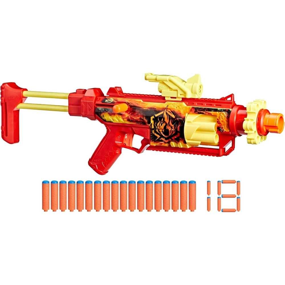 image:imageNerf Loadout FlareFusion Blaster 3 Interchangeable Attachment Accessories 18 Nerf N1 Darts Kids Toys amp Gifts Ages 8 Amazon Exclusive
