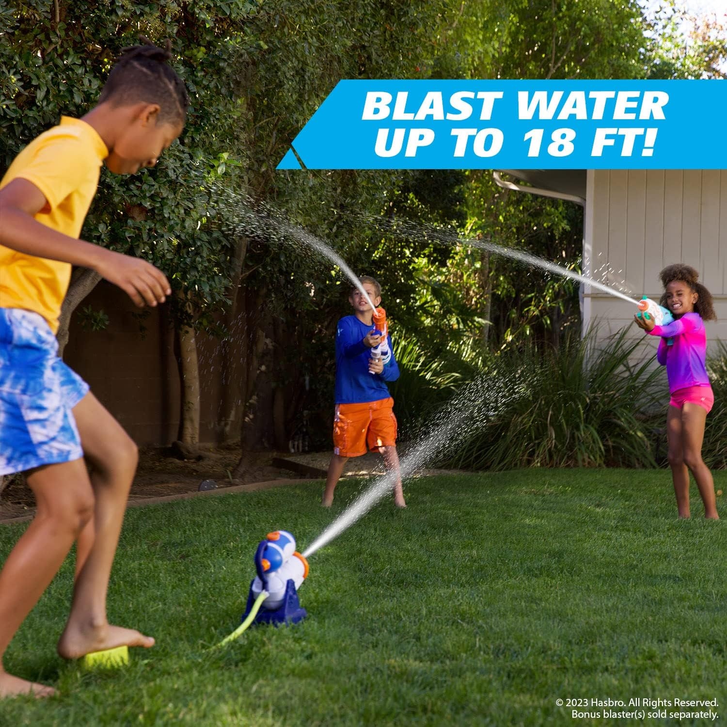 image:imageNERF Super Soaker Grab N Go Stomp Soaker Blasting Machine Outdoor Water GamesStomp Cannon