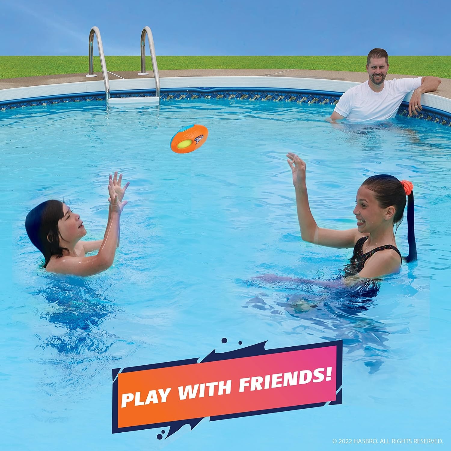 image:imageWowWee Nerf Super Soaker Splasher Football for Kids Outdoor Sports Pool Toy Waterproof Football for Beach and Land Play
