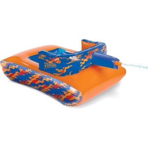 NERF Super Soaker Megaforce Battle Tank Ride-On – Inflatable Pool Float with Pool-Fed Mega Water Blaster(Mega Tank)