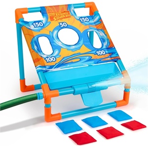 Nerf Super Soaker Toss ‘N Splash Cornhole Set – Bean Bag Toss Game for Kids with a Splashtastic Water Twist for Outdoor Fun