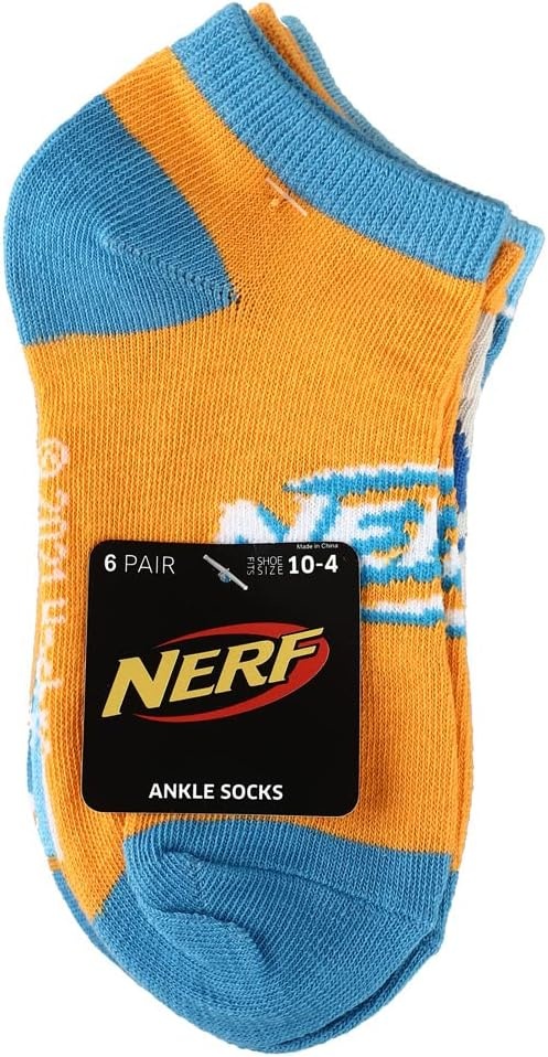 image:imageBioworld Nerf Nation casual Ankle Socks for boys 6pack
