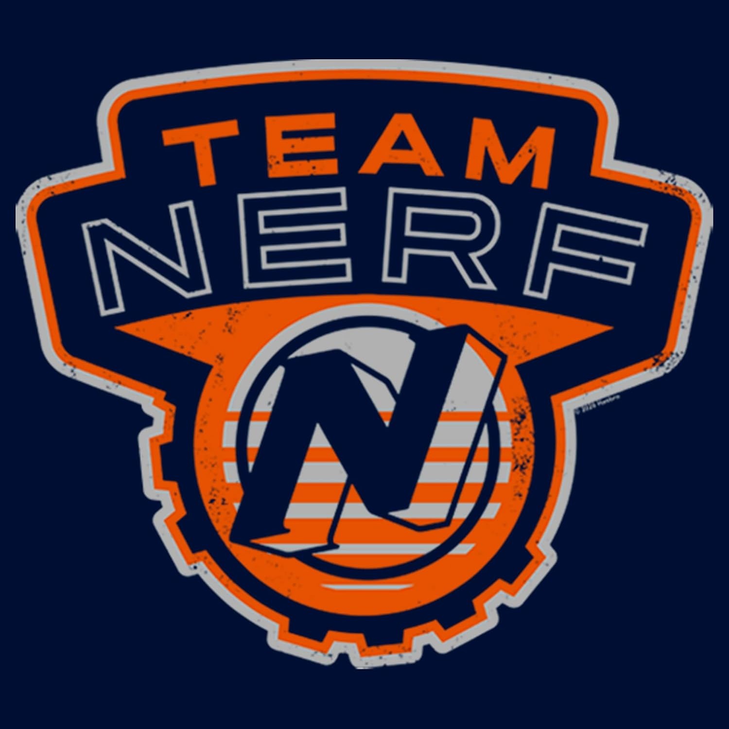 image:imageBoys Nerf Team Blaster Distressed Badge TShirtNavy Blue