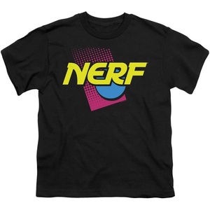 Nerf 90S Logo Unisex Youth T Shirt(Black)